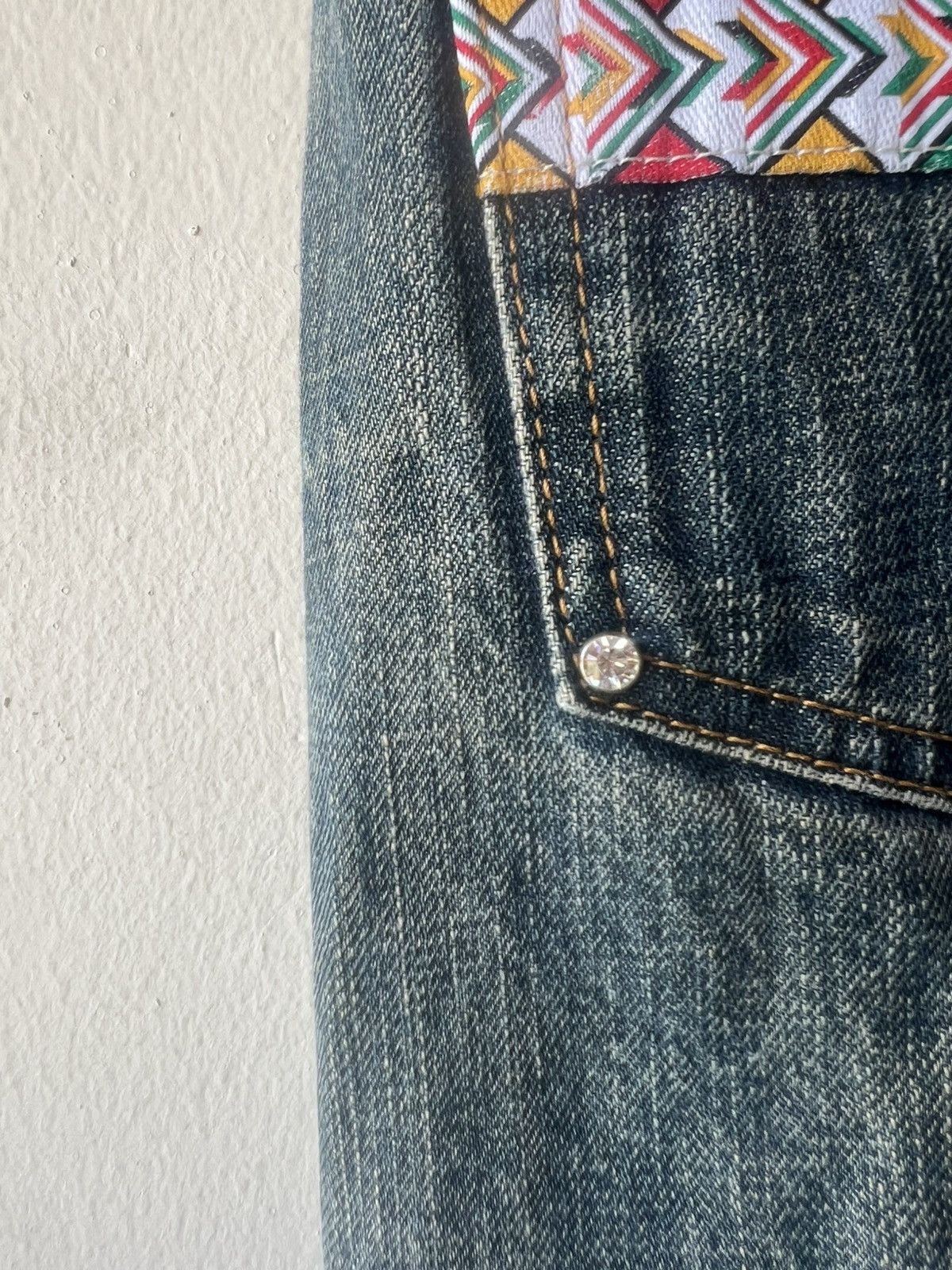 Swagger Vintage Swagger Japan Faded Dirty Mud Denim Jeans Size US 32 / EU 48 - 20 Thumbnail