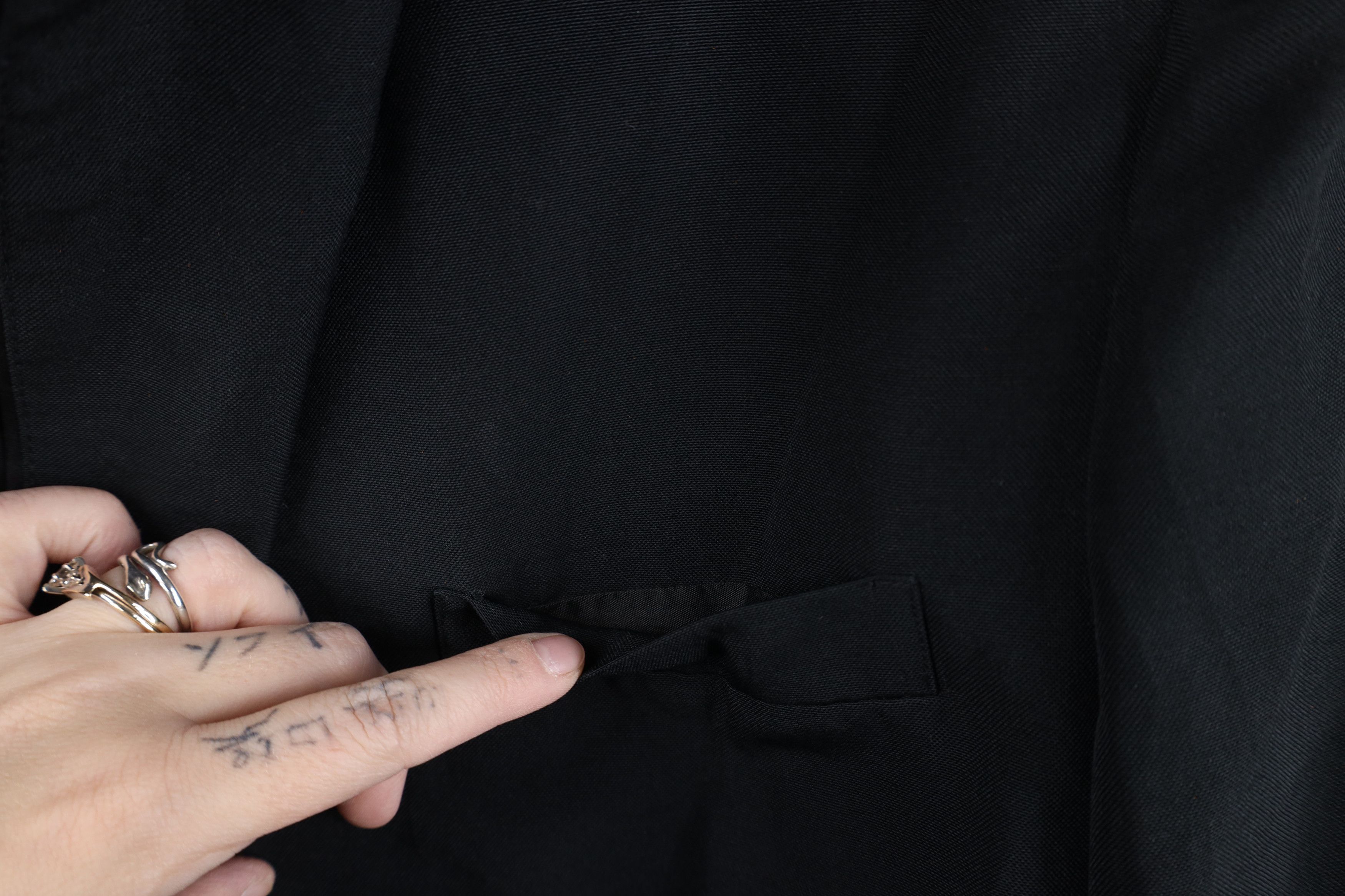 Vintage Vintage 50s Rockabilly Tuxedo Blazer Suit Jacket Black USA Size US XL / EU 56 / 4 - 5 Thumbnail
