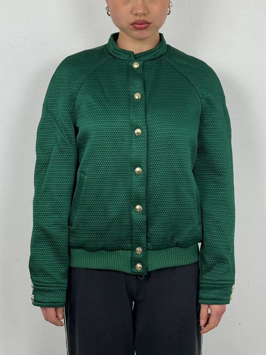 Versace Versace Italian Green Bomber Royal Jacket Size US XS / EU 42 / 0 - 1 Thumbnail