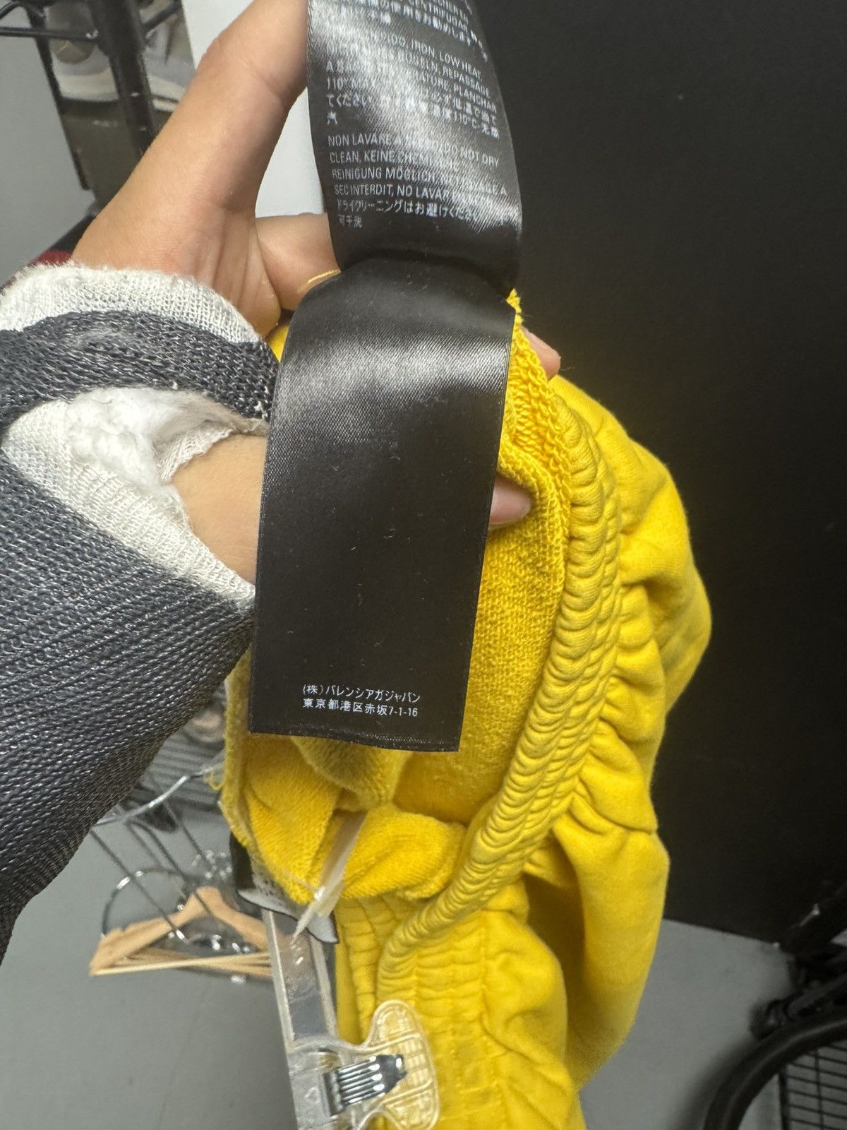 Balenciaga Political Campaign Sweat Short Yellow