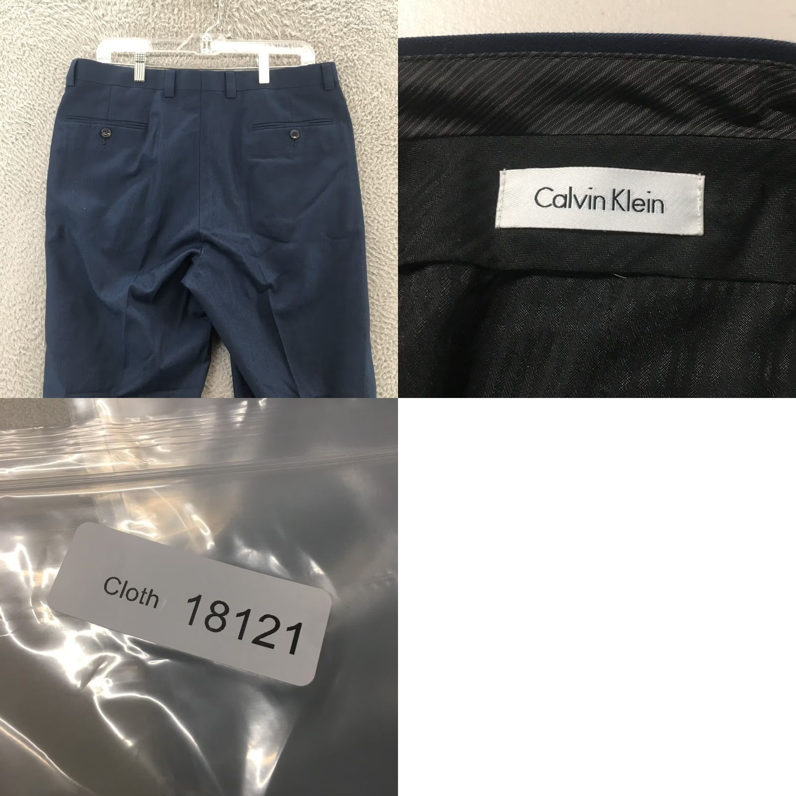 Calvin Klein Calvin Klein Dress Pants Mens 34 Blue Flat Front Straight Leg Mid Rise Zip Pants Mens Blue Flat Front Straight Leg Mid Rise Zip Size US 34 / EU 50 - 9 Thumbnail