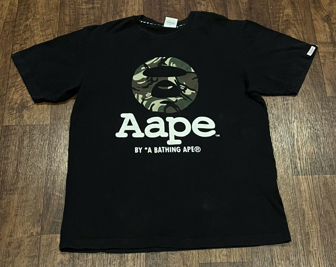 Aape × Bape Bape Aape camo logo tee shirt Size US L / EU 52-54 / 3 - 1 Thumbnail