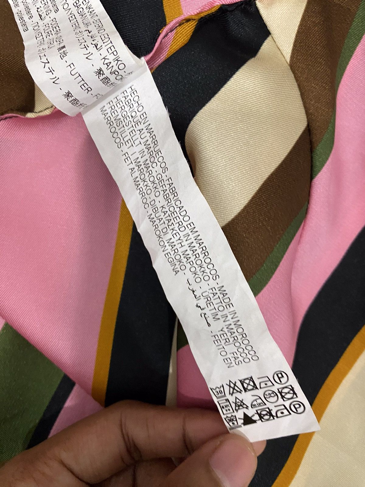 Zara Zara Multicolour Striped Satin Scarf Top Size M / US 6-8 / IT 42-44 - 8 Thumbnail