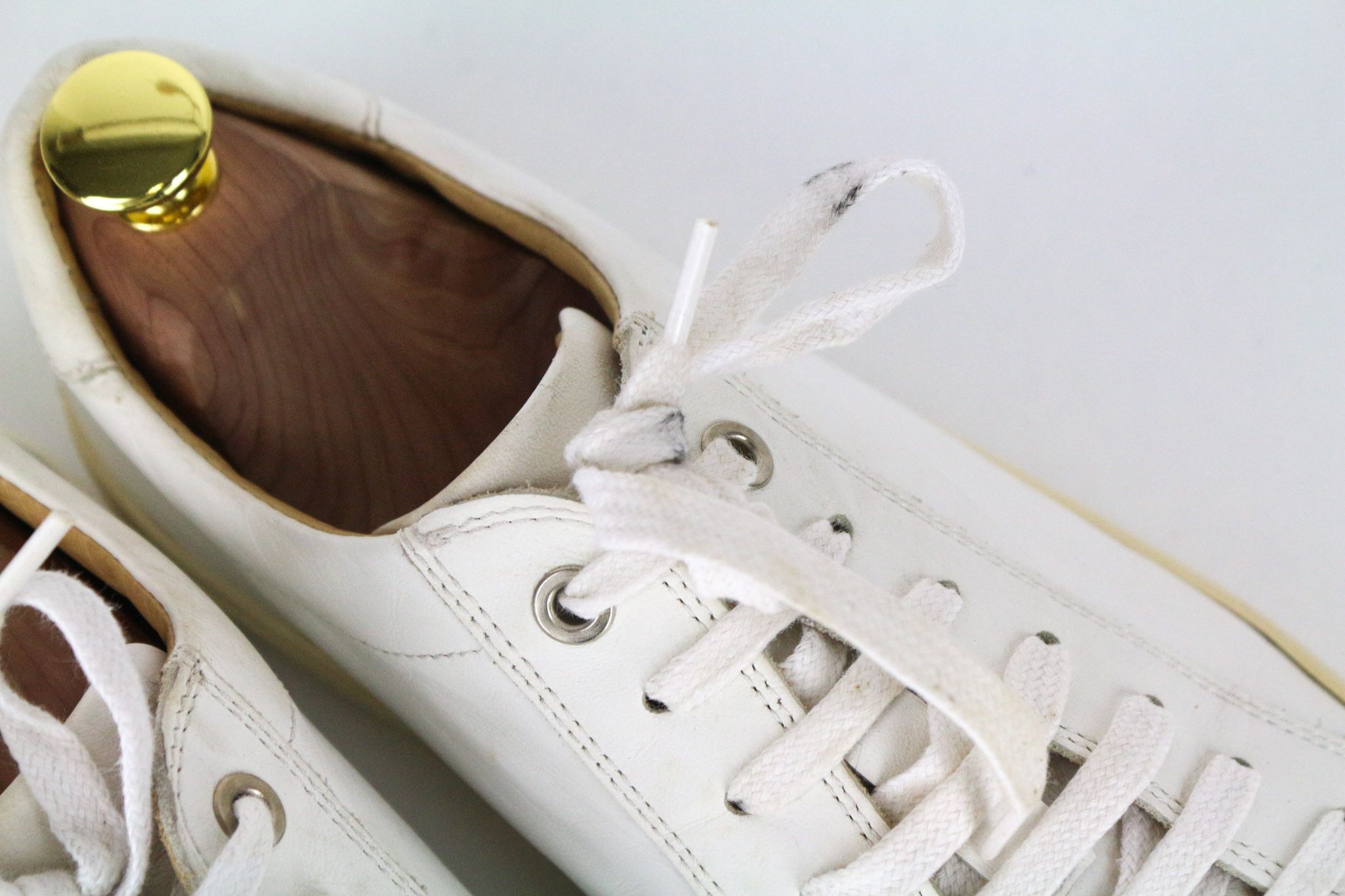 Suitsupply EU39 White Leather Laced Casual Sneakers 73135 Size US 6 / EU 39 - 9 Thumbnail