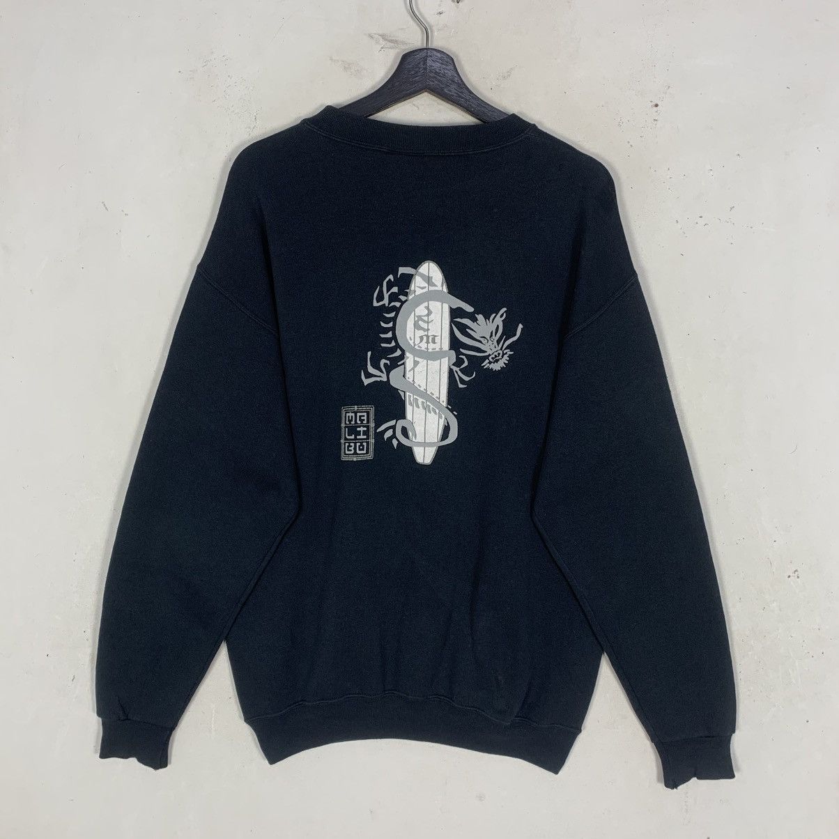 Tultex Vintage Tultex Malibu Dragon StreetWear Outwear Sweatshirt Size US M / EU 48-50 / 2 - 7 Thumbnail