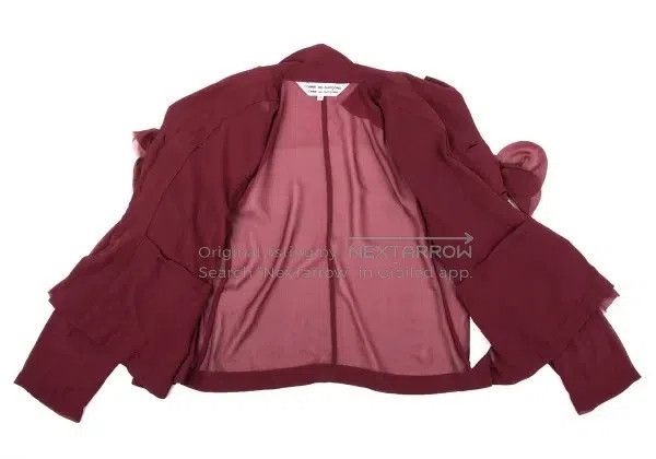 Comme des Garcons Comme Des Garcons Red vintage segmented design sheer top Size S / US 4 / IT 40 - 4 Thumbnail