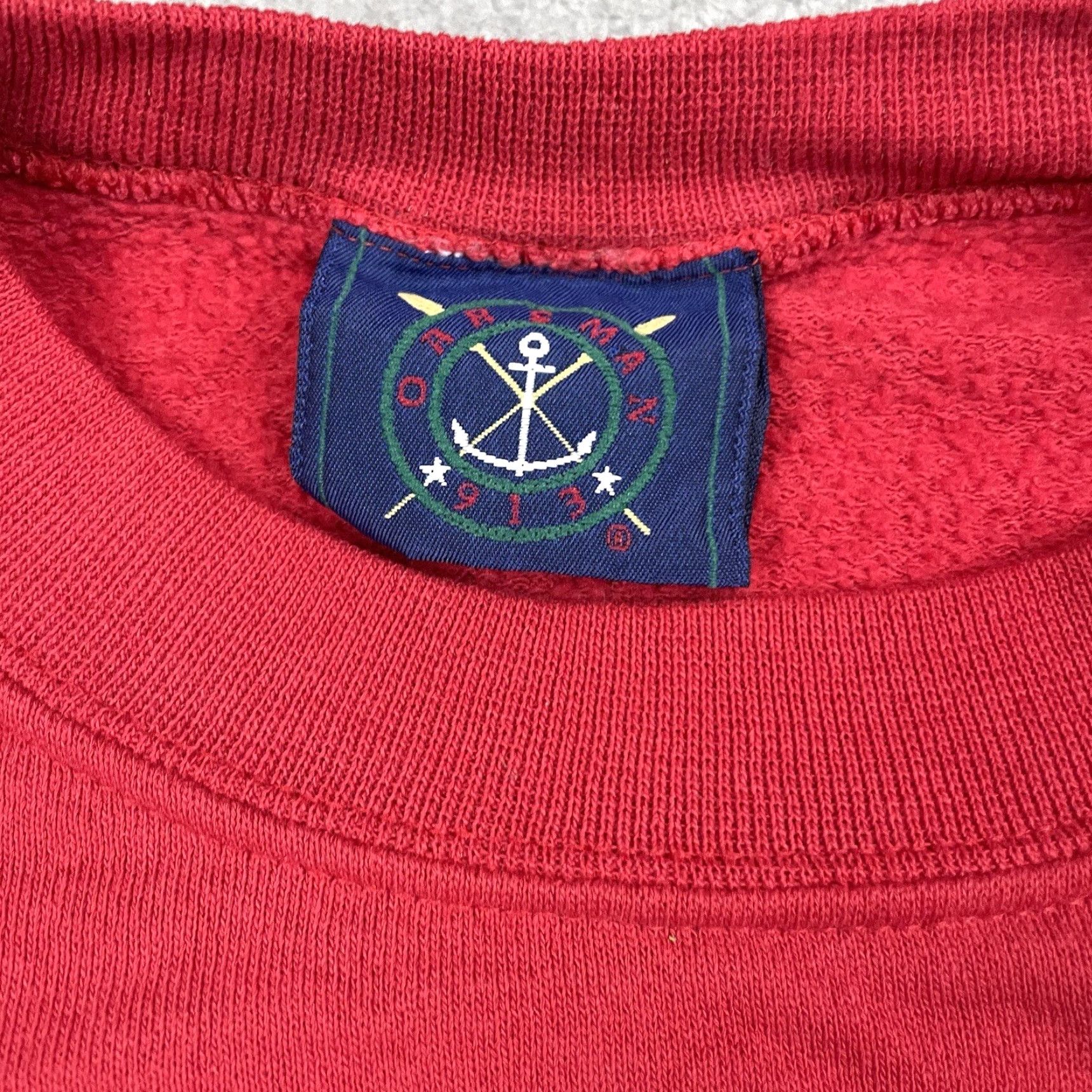 Vintage VINTAGE Oarsman Soccer Mom Sweatshirt Adult M Red Crew Neck Embroidered 90s Logo Sweatshirt Mens Girls Size US M / EU 48-50 / 2 - 6 Thumbnail