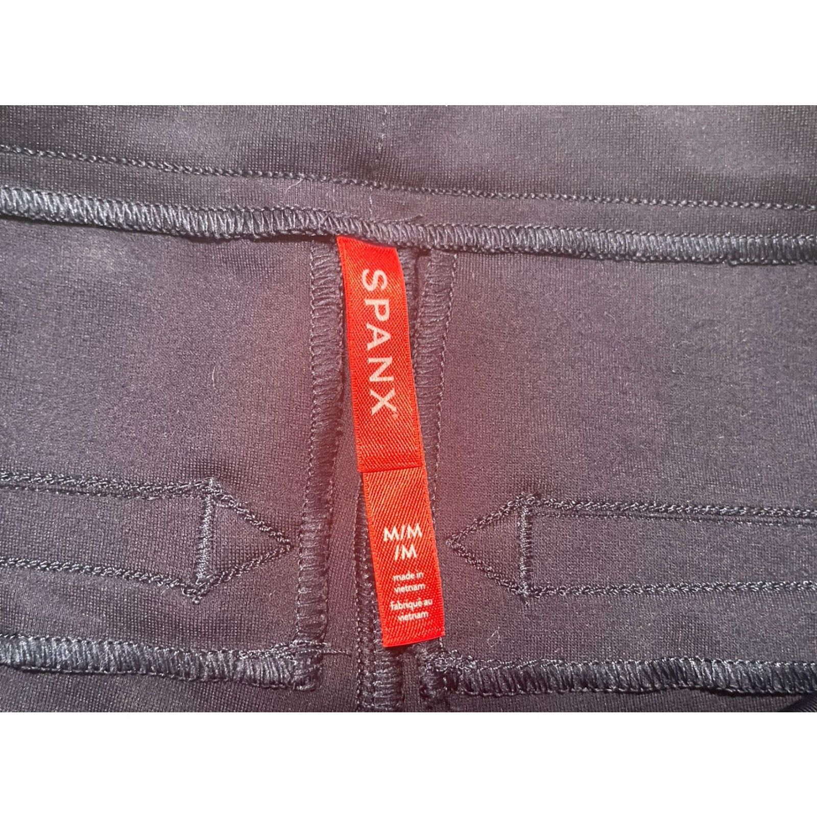 Spanx VINTAGE Spanx The Perfect Pant Navy Blue Skinny Pants M Adult Women 28in Waist Front Flat Faux Pockets Logo Slim Rise High Black? Size 32" / US 10 / IT 46 - 3 Thumbnail