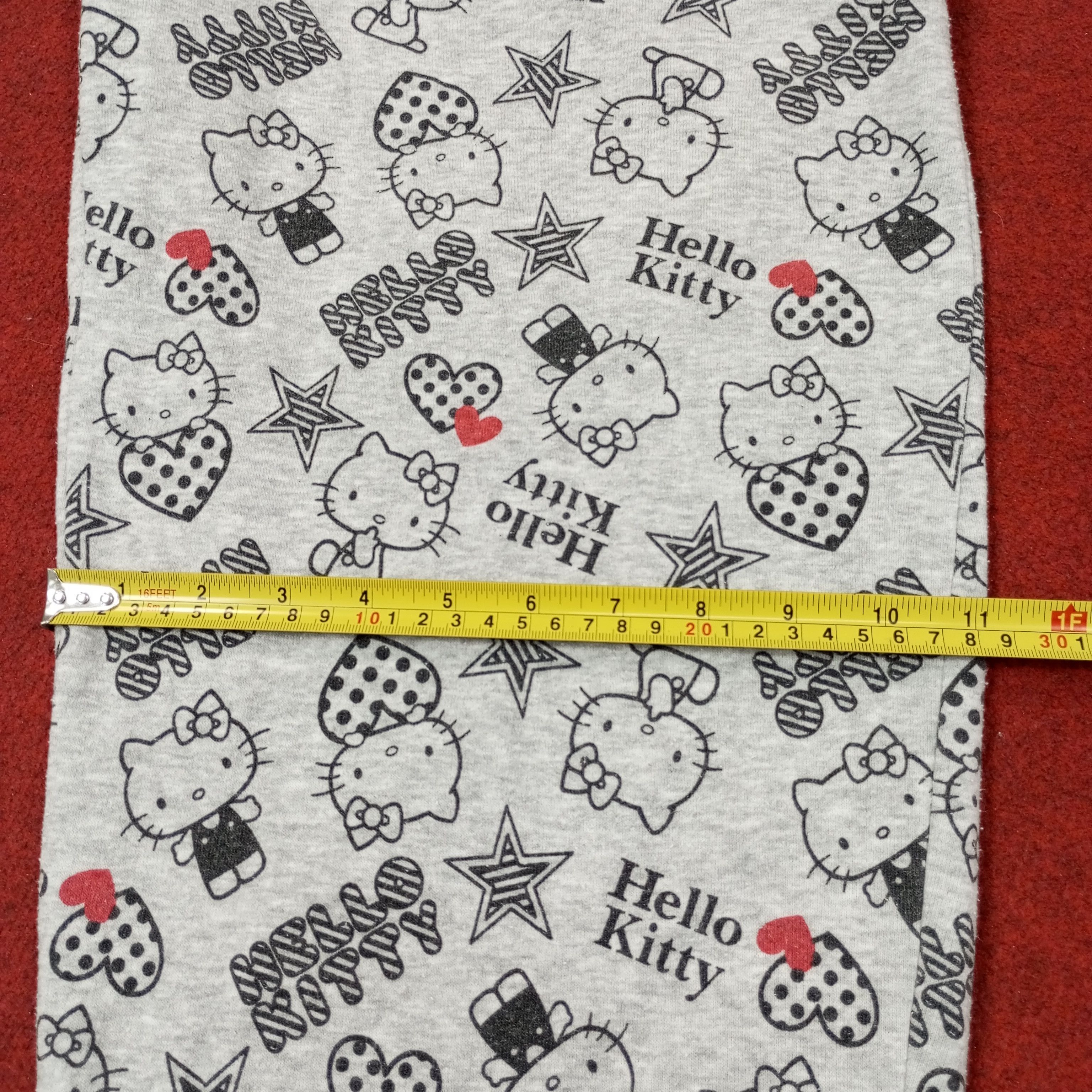 Vintage Hello Kitty Cartoon Fullprint Design Joggers Pants c244n2 Size 30" / US 8 / IT 44 - 9 Thumbnail