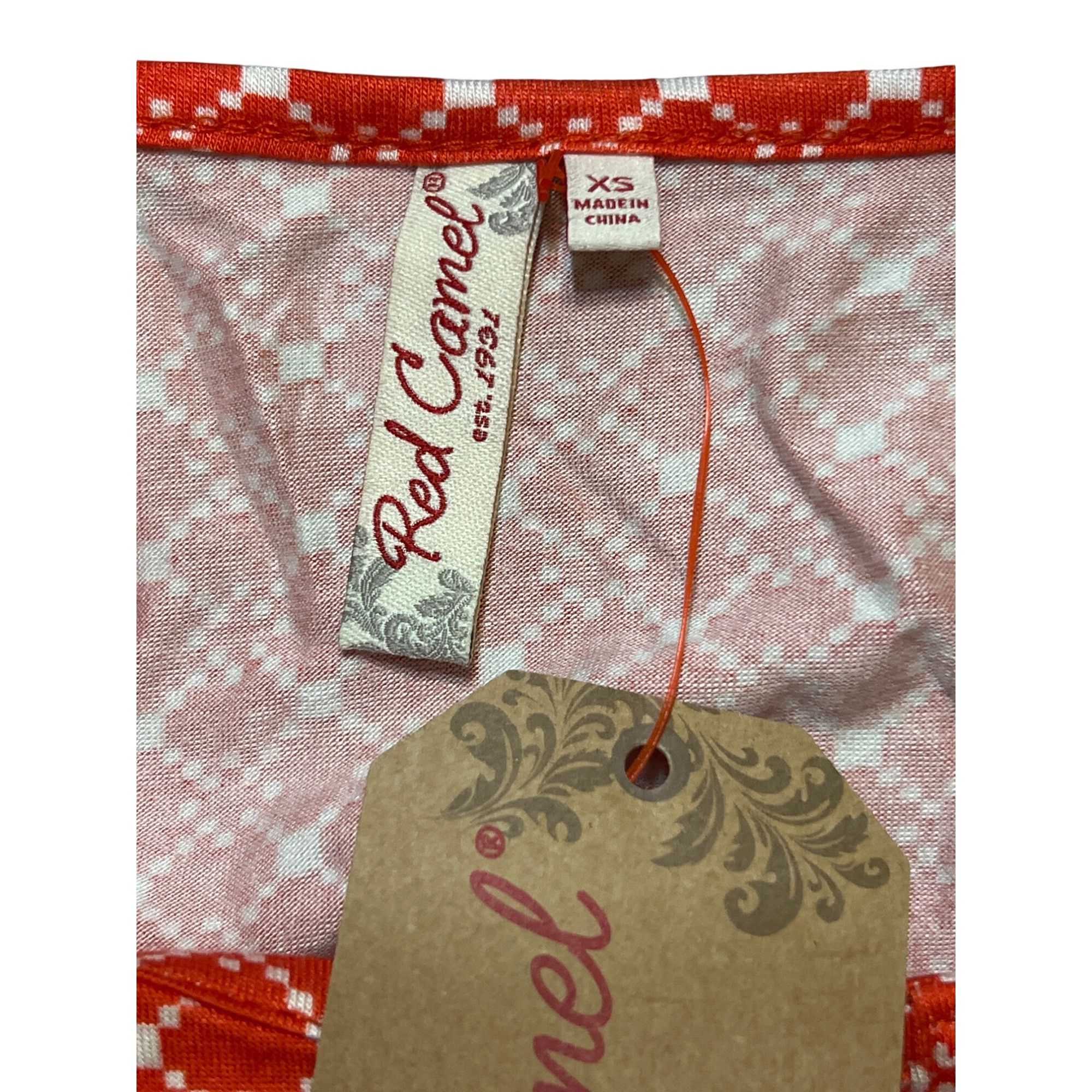 Other Red Camel Racerback Tank Top Layered Red Bandanna Size XS NW Size XS / US 0-2 / IT 36-38 - 5 Thumbnail