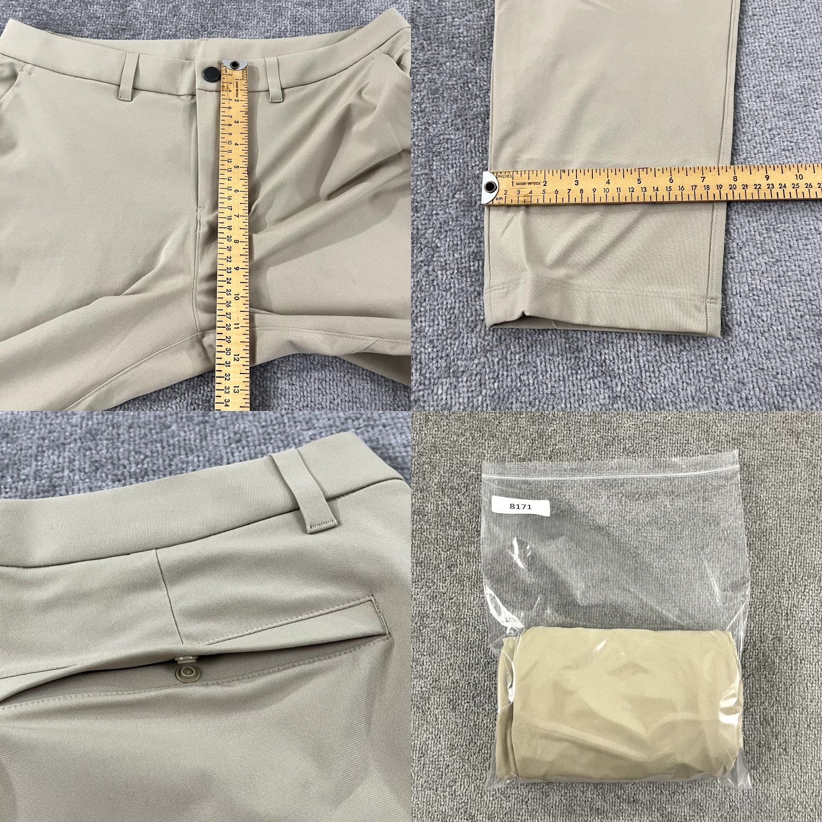 Lululemon LULULEMON Pants Mens 34 x 26.5" Short ABC Classic 5-Pocket Travel Lifestyle Golf Brown Mens Size US 34 / EU 50 - 8 Thumbnail