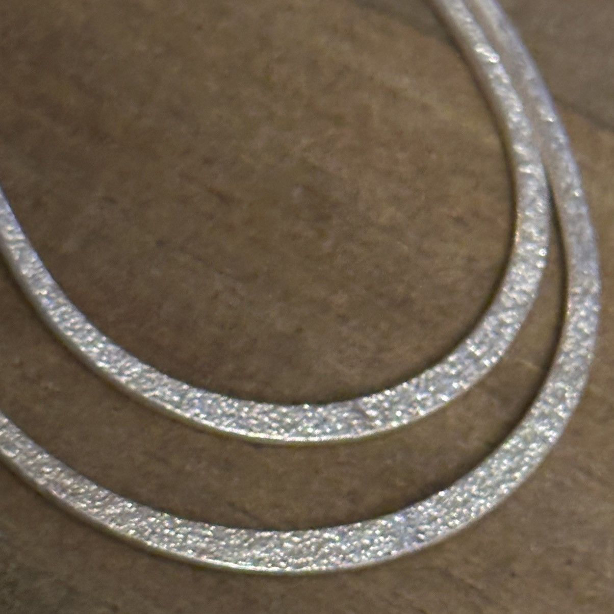 Other Long silver tone double layered teardrop pendant necklace Size ONE SIZE - 5 Thumbnail