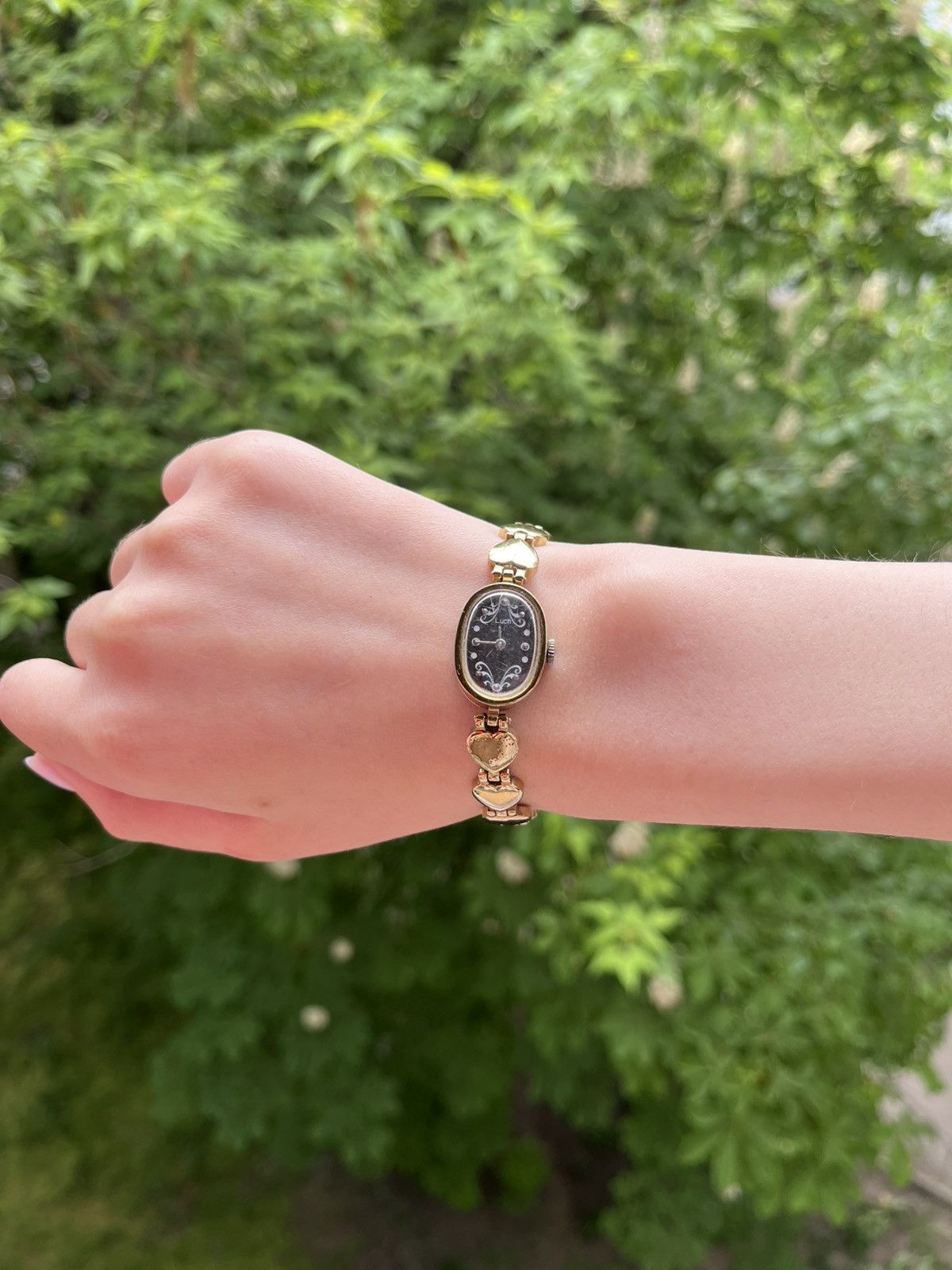 Jewelry × Vintage Vintage Luch Watch with Heart Bracelet Size ONE SIZE - 13 Thumbnail