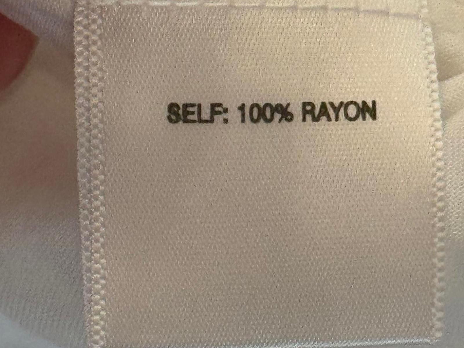 Other Rose + Olive White Large Rayon Women's Blouse Size L / US 10 / IT 46 - 3 Thumbnail