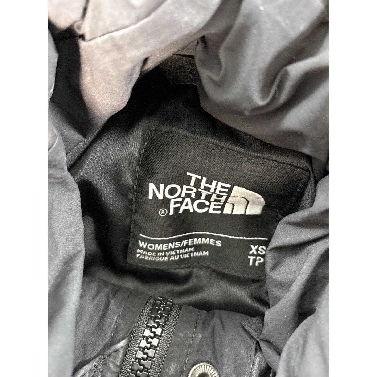 The North Face The North Face Jacket Womens XS Black Quilted 550 Down Insulated Parka Puffer Jacket Size XS / US 0-2 / IT 36-38 - 4 Thumbnail