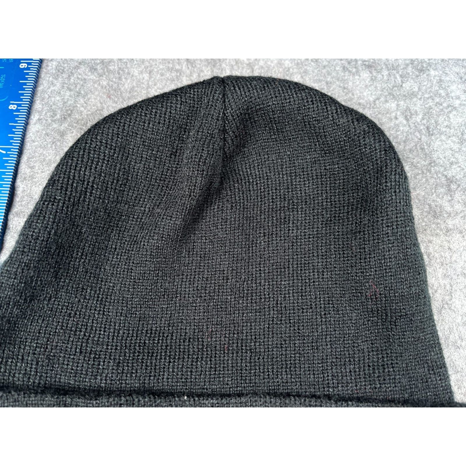Vintage HitWear USA Black Beanie Knit Adult One Size - Hat/Cap, Embroidered Logo, 100% Polyester HitPromo, Unisex Adults, Fall/Winter, Ski Theme Size ONE SIZE - 3 Thumbnail