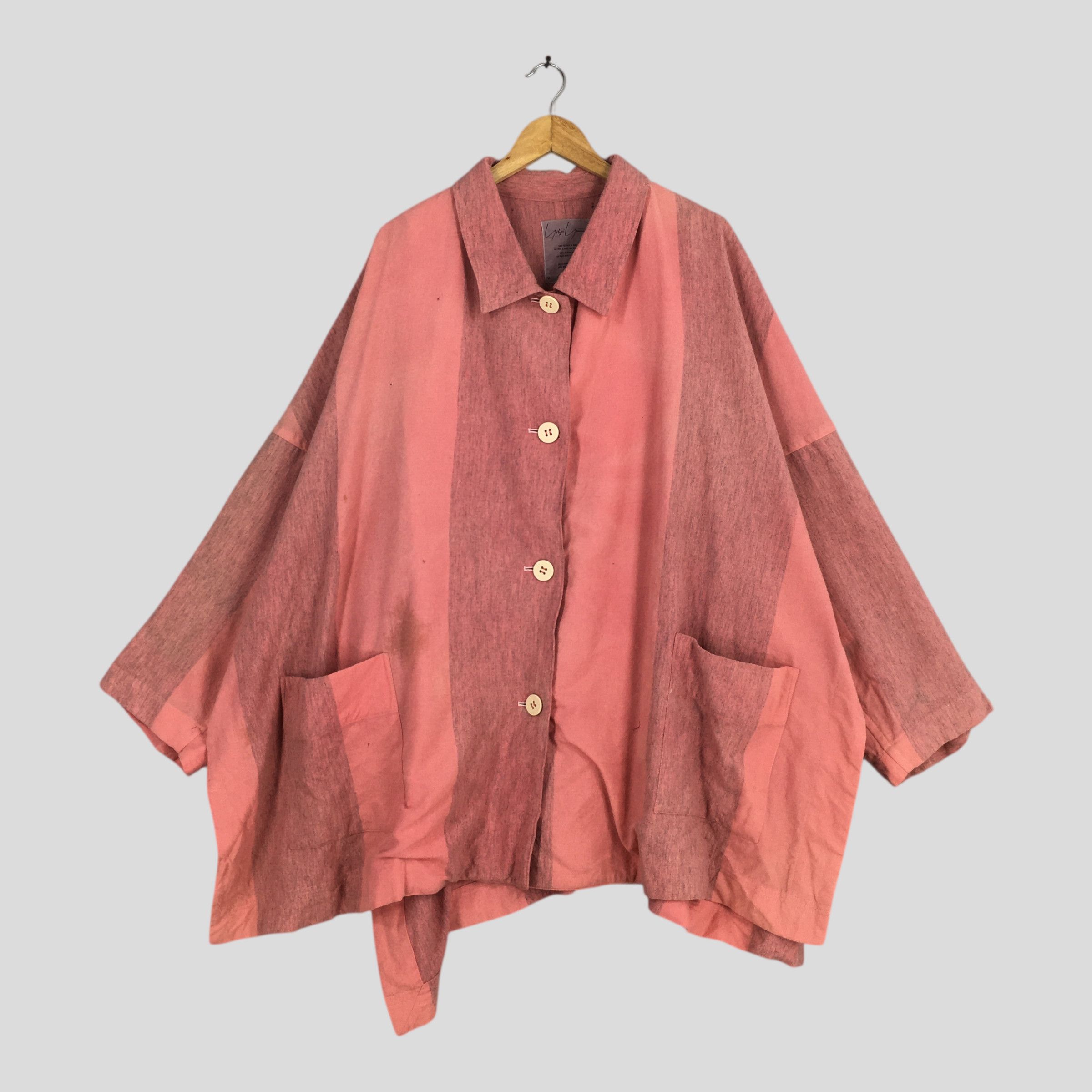 Vintage 90s Ys Yohji Yamamoto Wool Coat Jacket Medium
