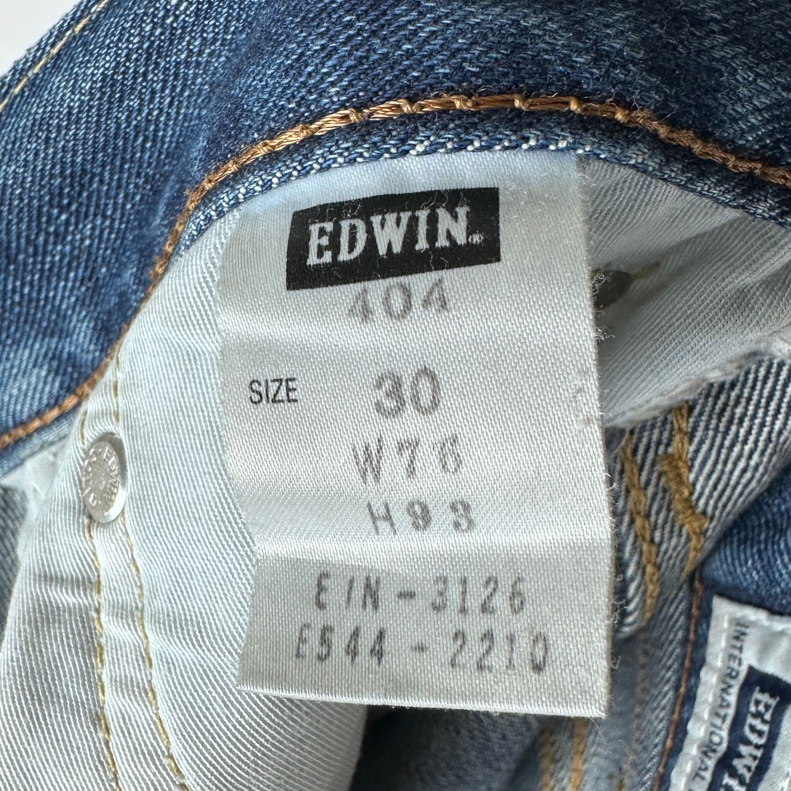 Edwin Distressed Straight 404 Denim Size US 32 / EU 48 - 8 Thumbnail