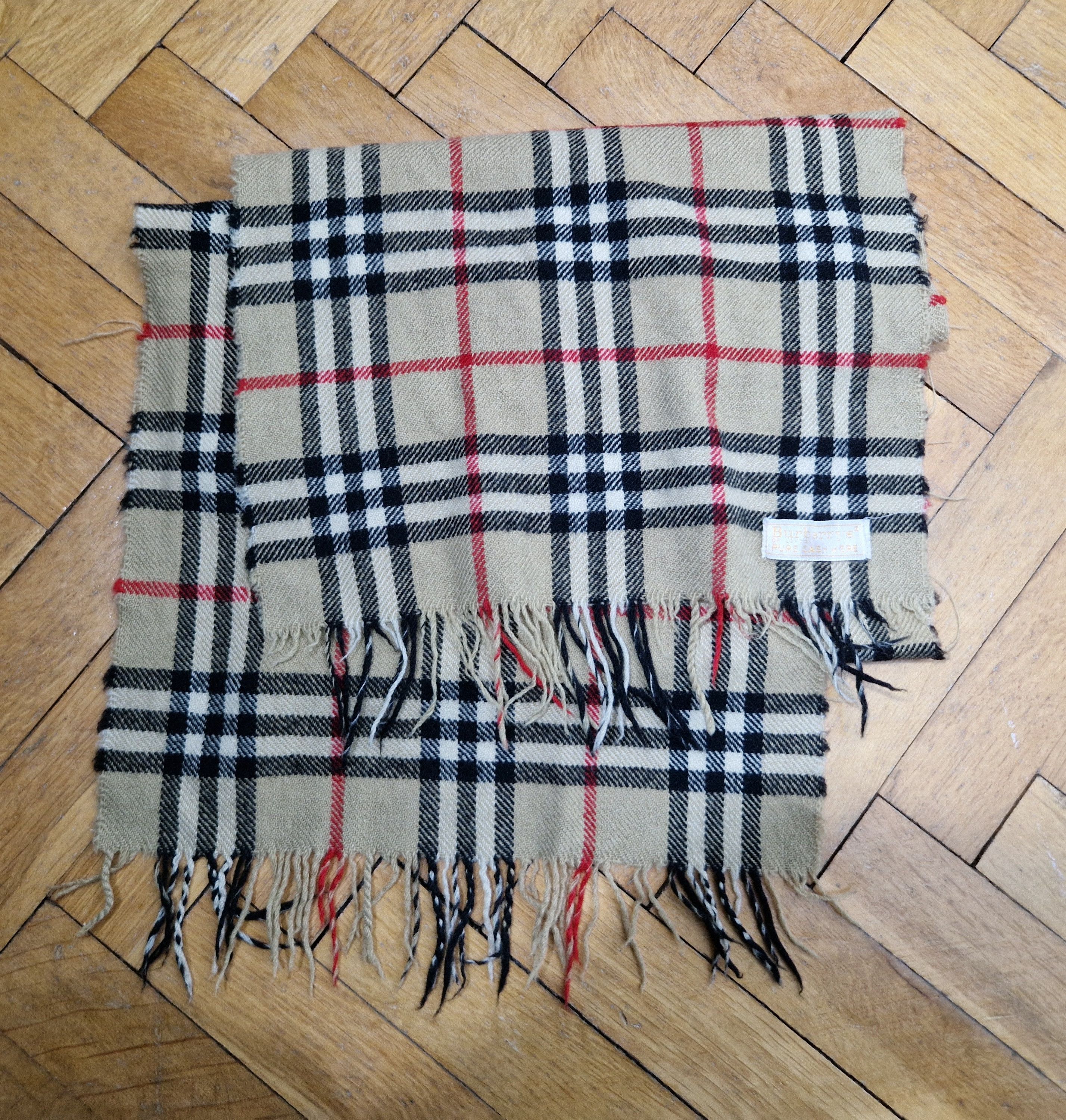 Burberry × Vintage Burberry cashmere scarf Size ONE SIZE - 1 Thumbnail