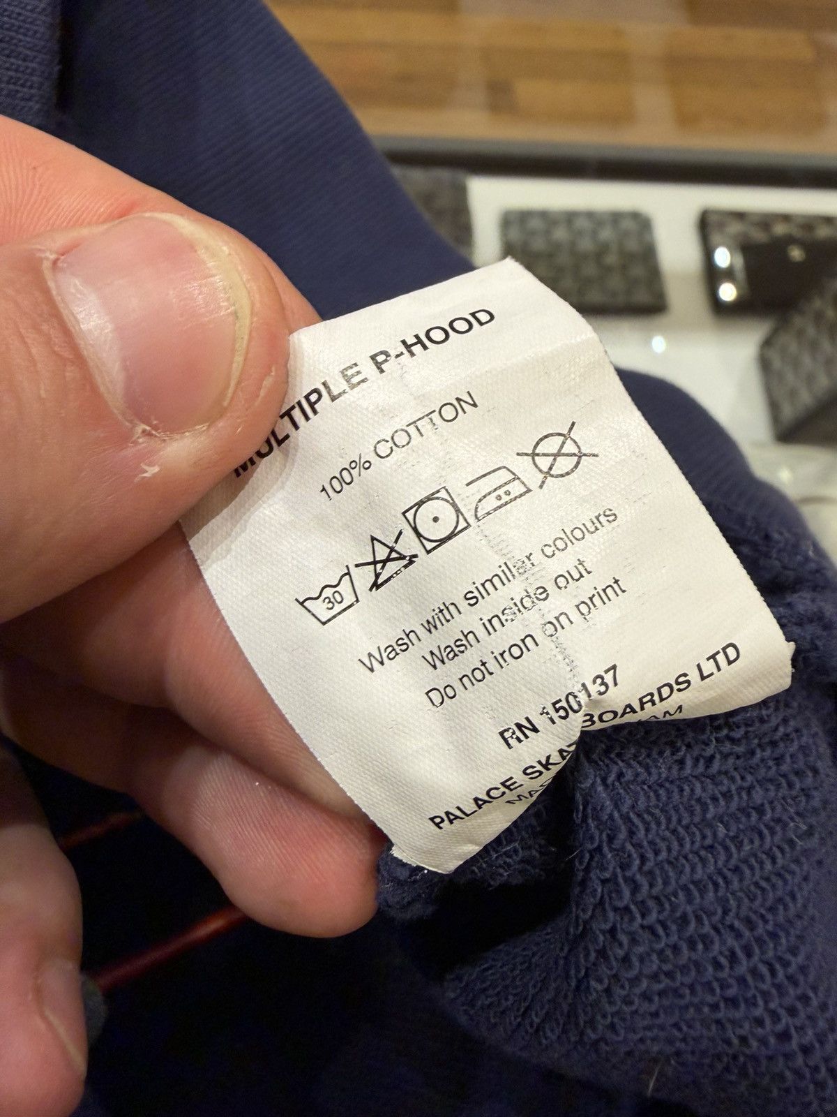 Palace Palace Patches Hoodie - Navy Size US L / EU 52-54 / 3 - 6 Thumbnail