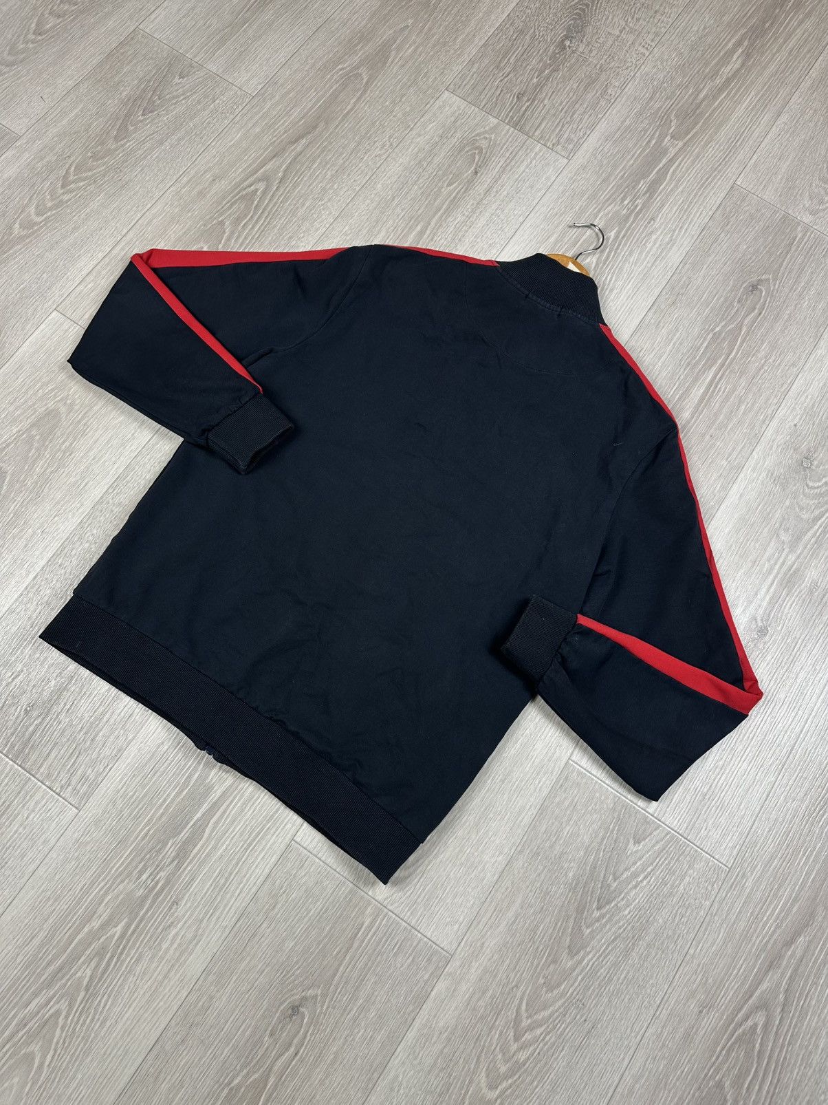 Polo Ralph Lauren × Vintage Polo Ralph Lauren Zip Track Top Hoodie Distressed Size L Size US L / EU 52-54 / 3 - 8 Thumbnail