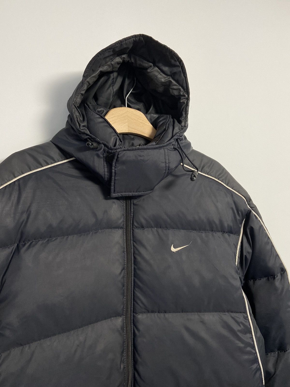 Nike × Vintage NIKE DOWN PUFFER Y2K JACKET 90's SWOOSH LOGO Size US L / EU 52-54 / 3 - 2 Thumbnail
