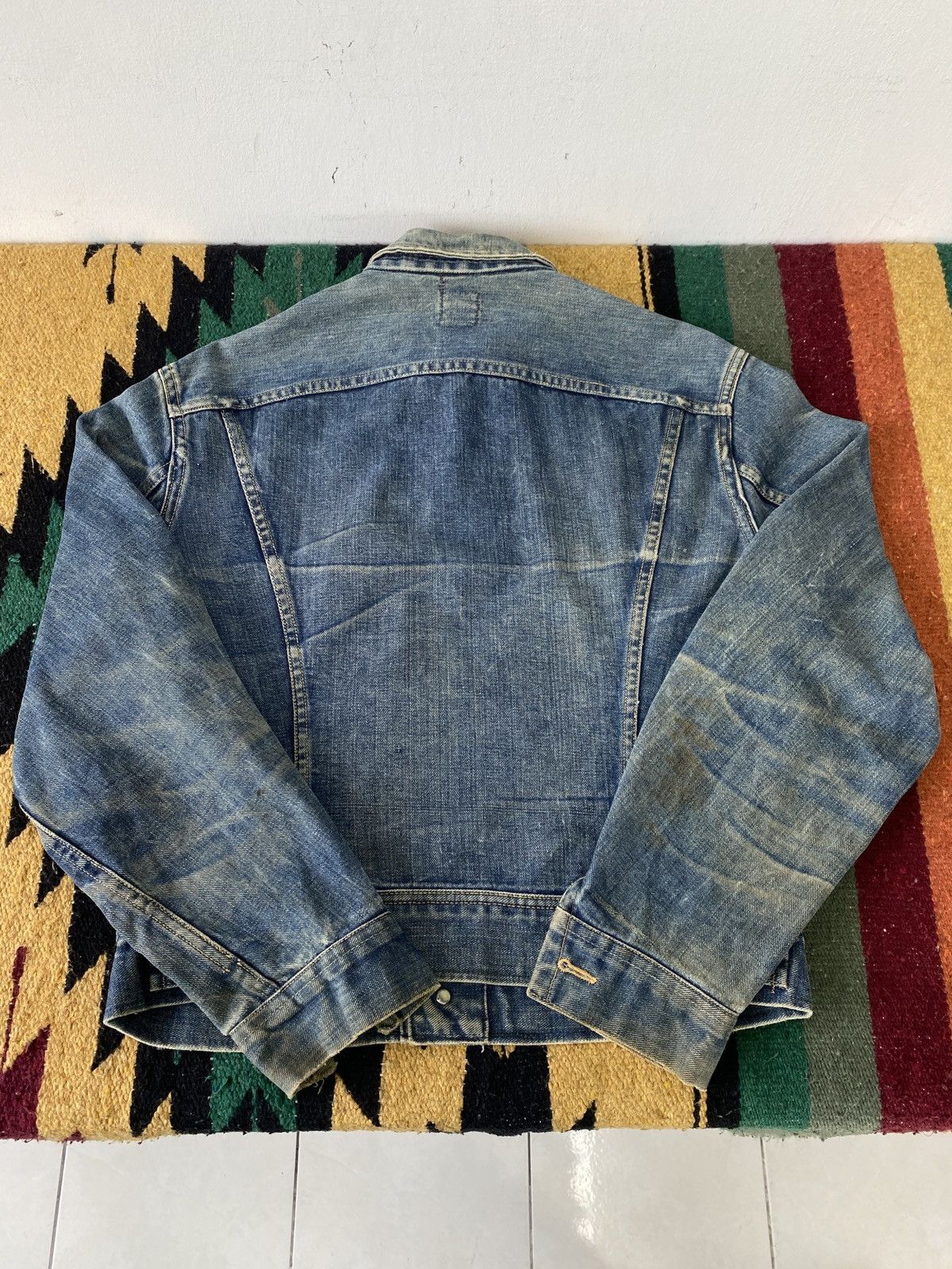 Lee Vintage 70s Lee 101-J Sanforized Denim Jacket Distressed Size US M / EU 48-50 / 2 - 17 Thumbnail