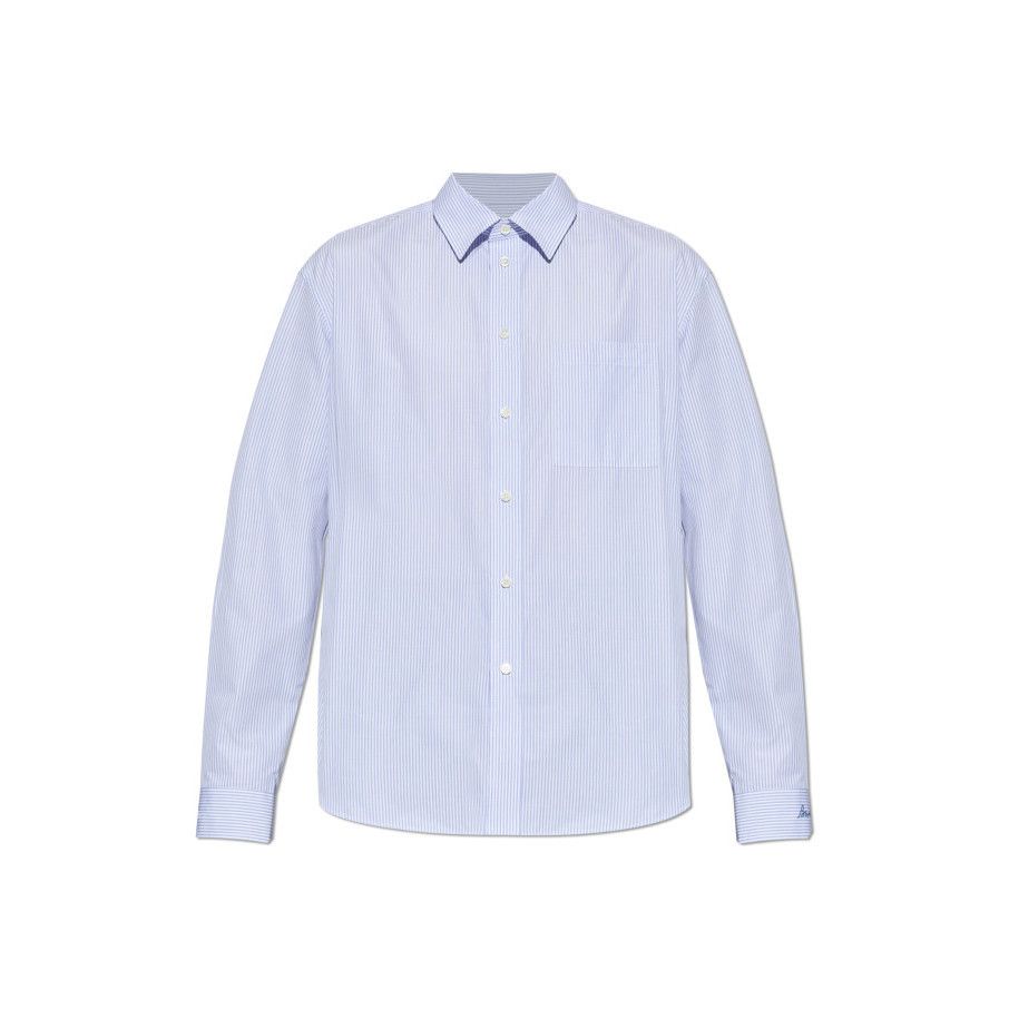 Burberry Burberry Blue Striped Pattern Shirt New & Authentic (Men's s Size US XL / EU 56 / 4 - 1 Preview