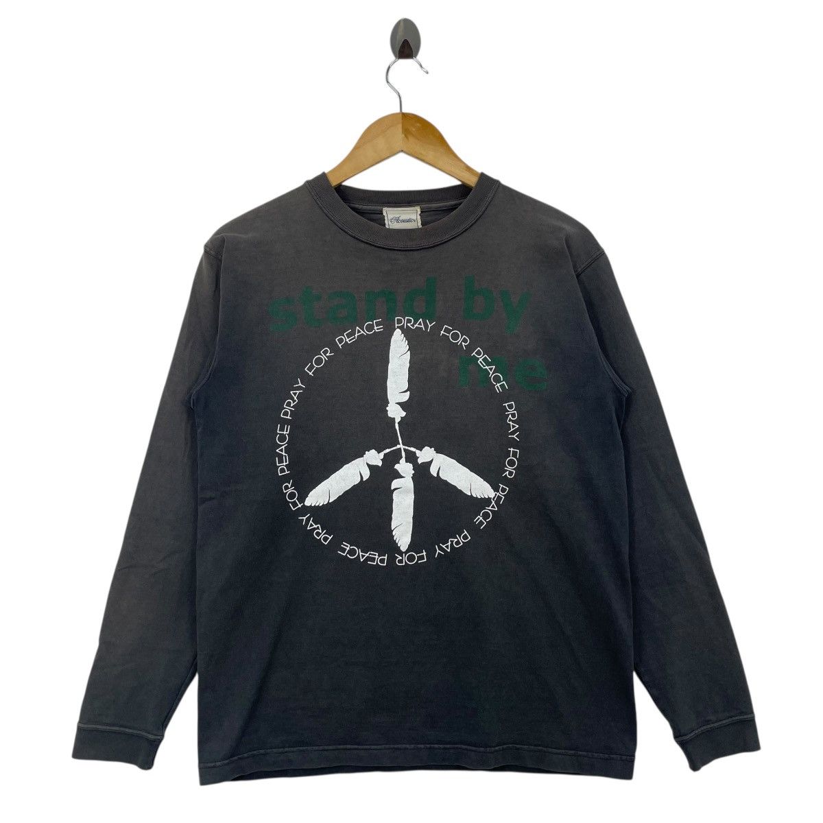 Japanese Brand Acoustic Japan Peace Long Sleeve Shirt Size US M / EU 48-50 / 2 - 2 Thumbnail
