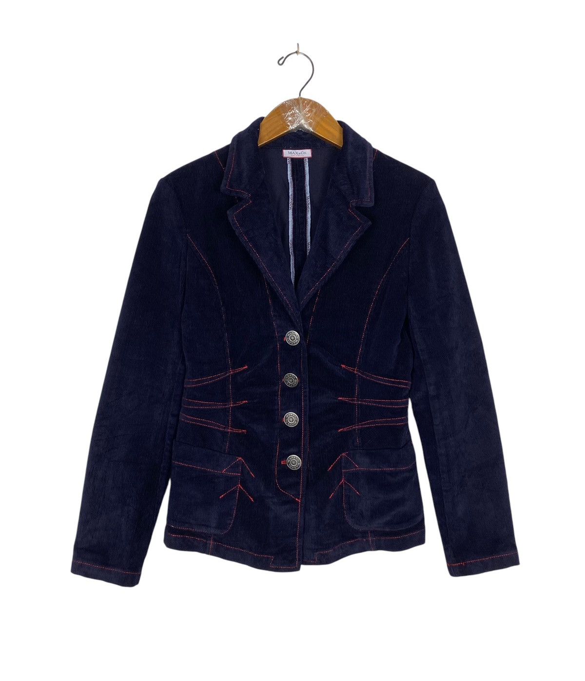 MAX&Co. Rare‼️ Max & Co by Max Mara Corduroy Punk Jacket Size XS / US 0-2 / IT 36-38 - 1 Thumbnail