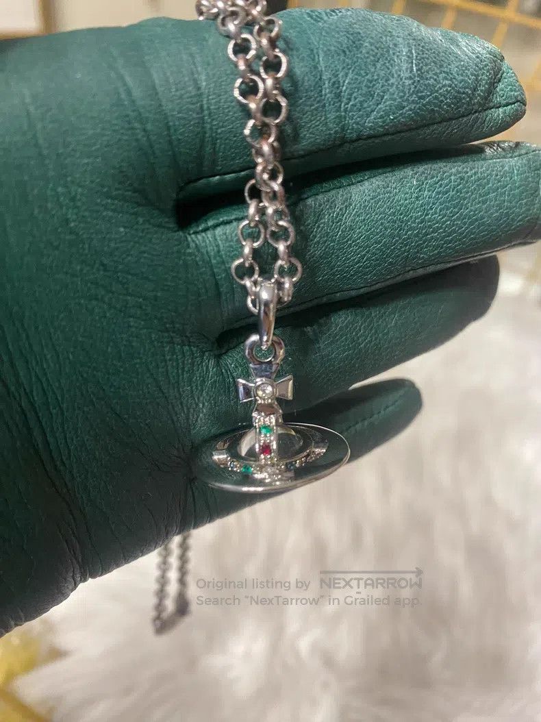 Vivienne Westwood Vivienne Westwood Vintage medium silver orb necklace Size ONE SIZE - 1 Thumbnail