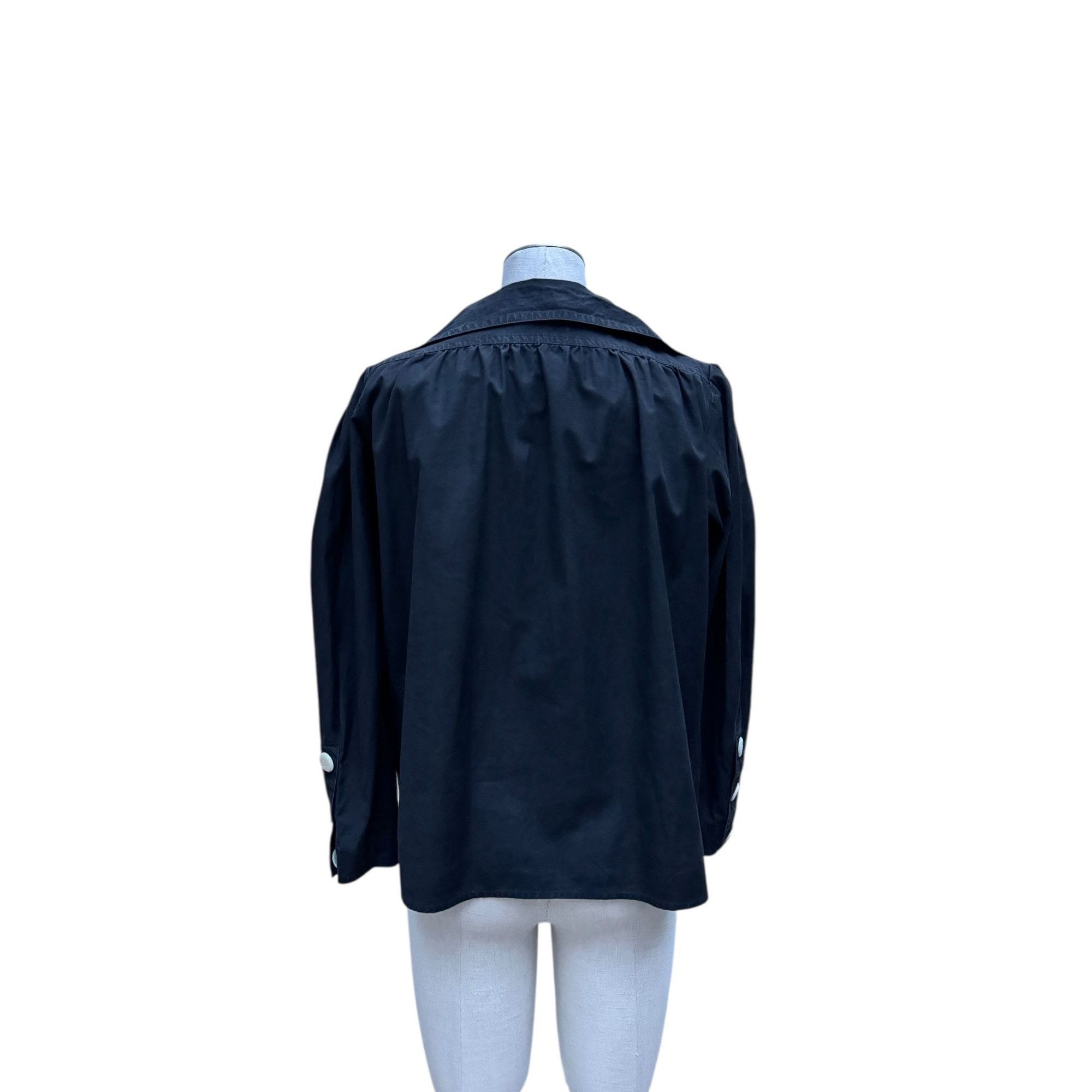 Yves Saint Laurent Black Cotton Shirt Size M / US 6-8 / IT 42-44 - 3 Thumbnail