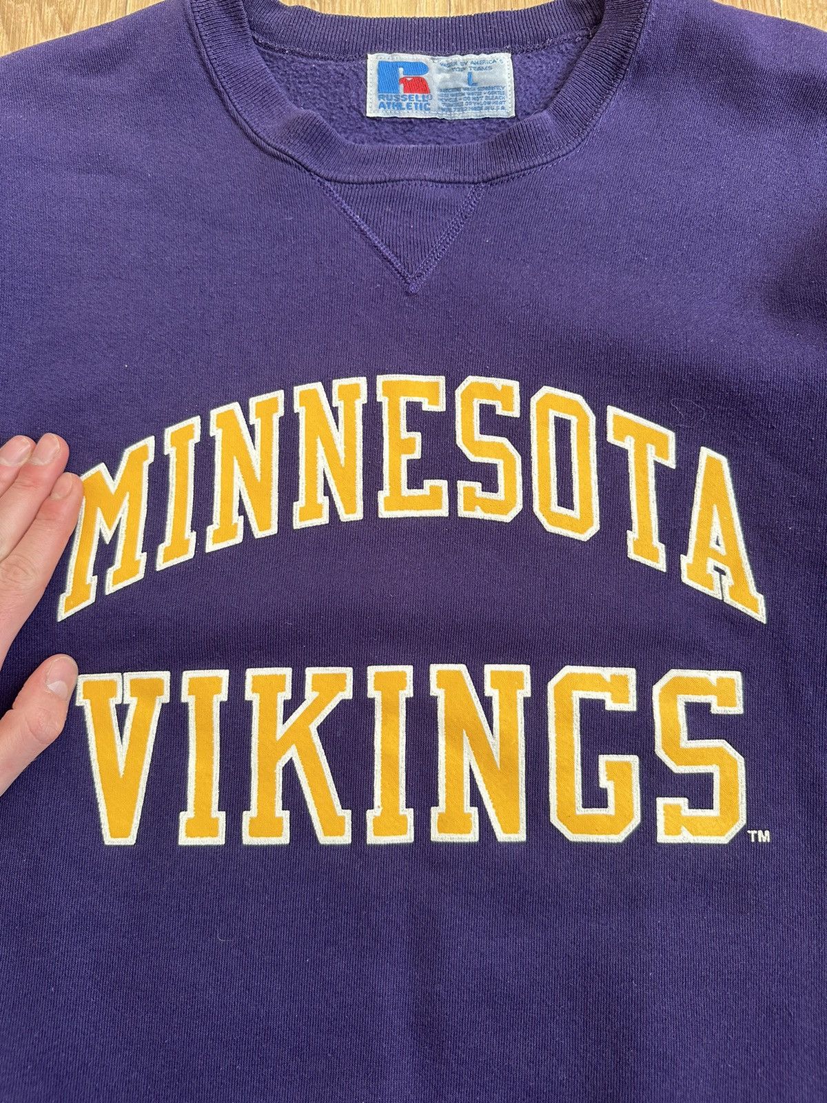 Russell Athletic 90s Minnesota Vikings Sweatshirt Russell Athletic Size US L / EU 52-54 / 3 - 4 Thumbnail