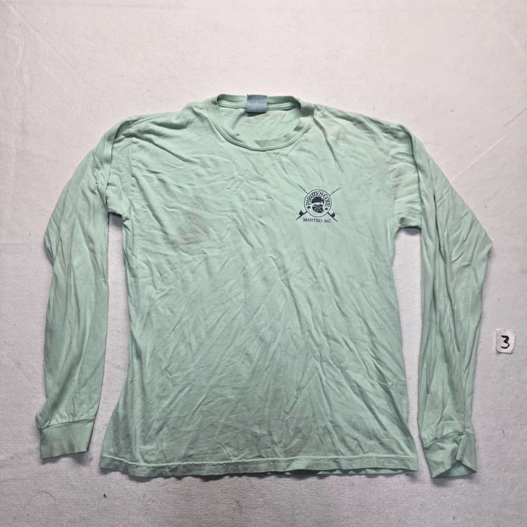 Vintage VINTAGE Pirate Cove Mantic North Carolina T-Shirt Fishing Adult Medium Green Graphic Tee 90s Mens Size US M / EU 48-50 / 2 - 2 Thumbnail