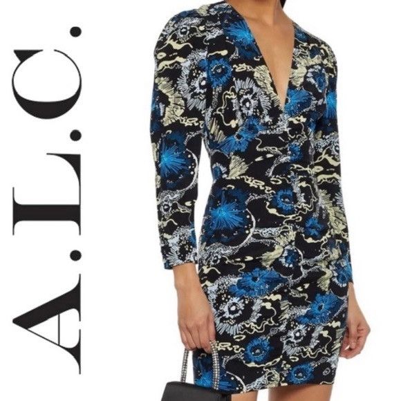 A.L.C. A.L.C. Roxy Silk Minidress Long Sleeves Size 0 NWT $550 Size XS / US 0-2 / IT 36-38 - 1 Thumbnail