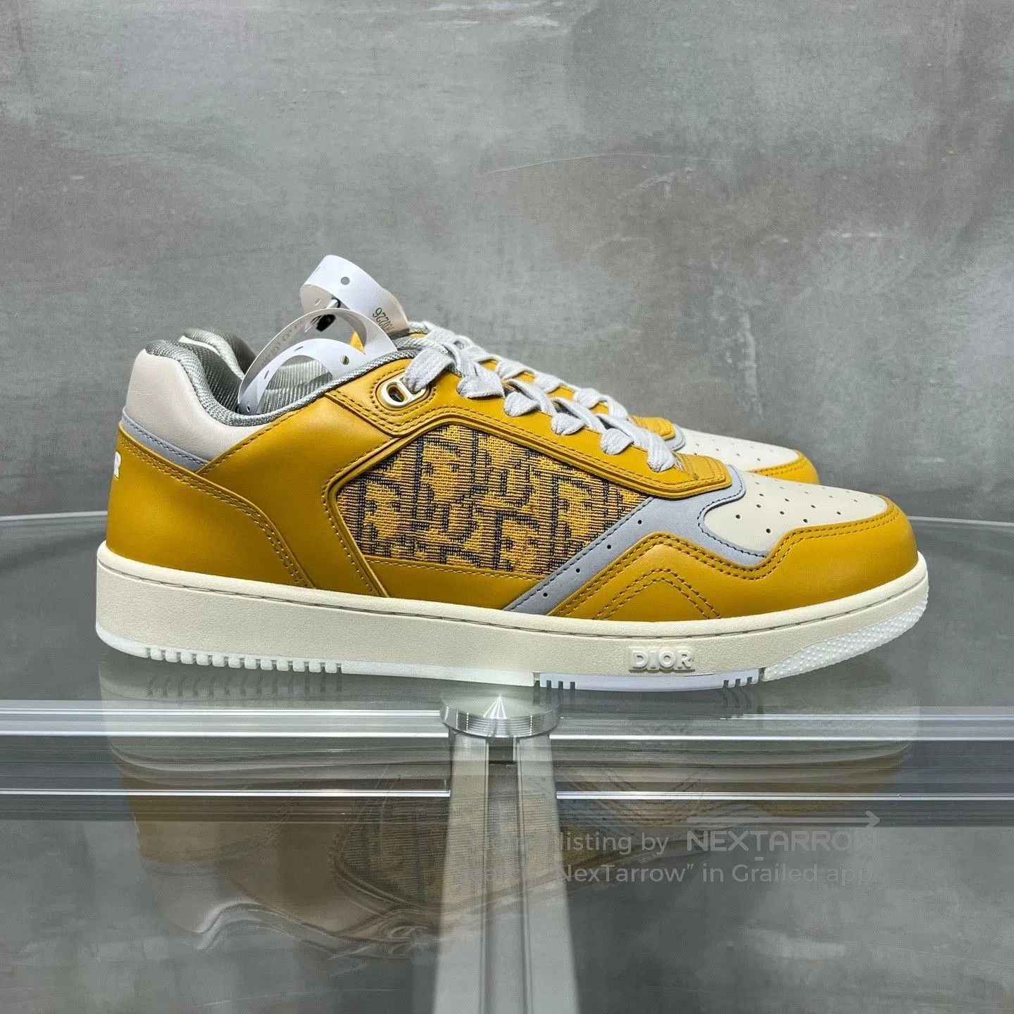 Dior DIOR B27 White Yellow Sneakers. Size US 9 / EU 42 - 4 Thumbnail