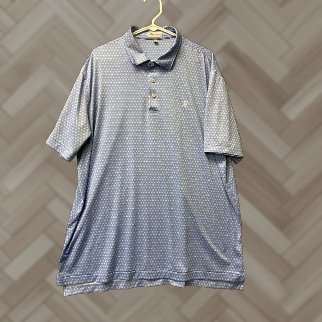 Peter Millar Peter Millar Summer Comfort Polo Golf Shirt Mens XL Loose Fit Blue /44-78 Size US XL / EU 56 / 4 - 1 Thumbnail