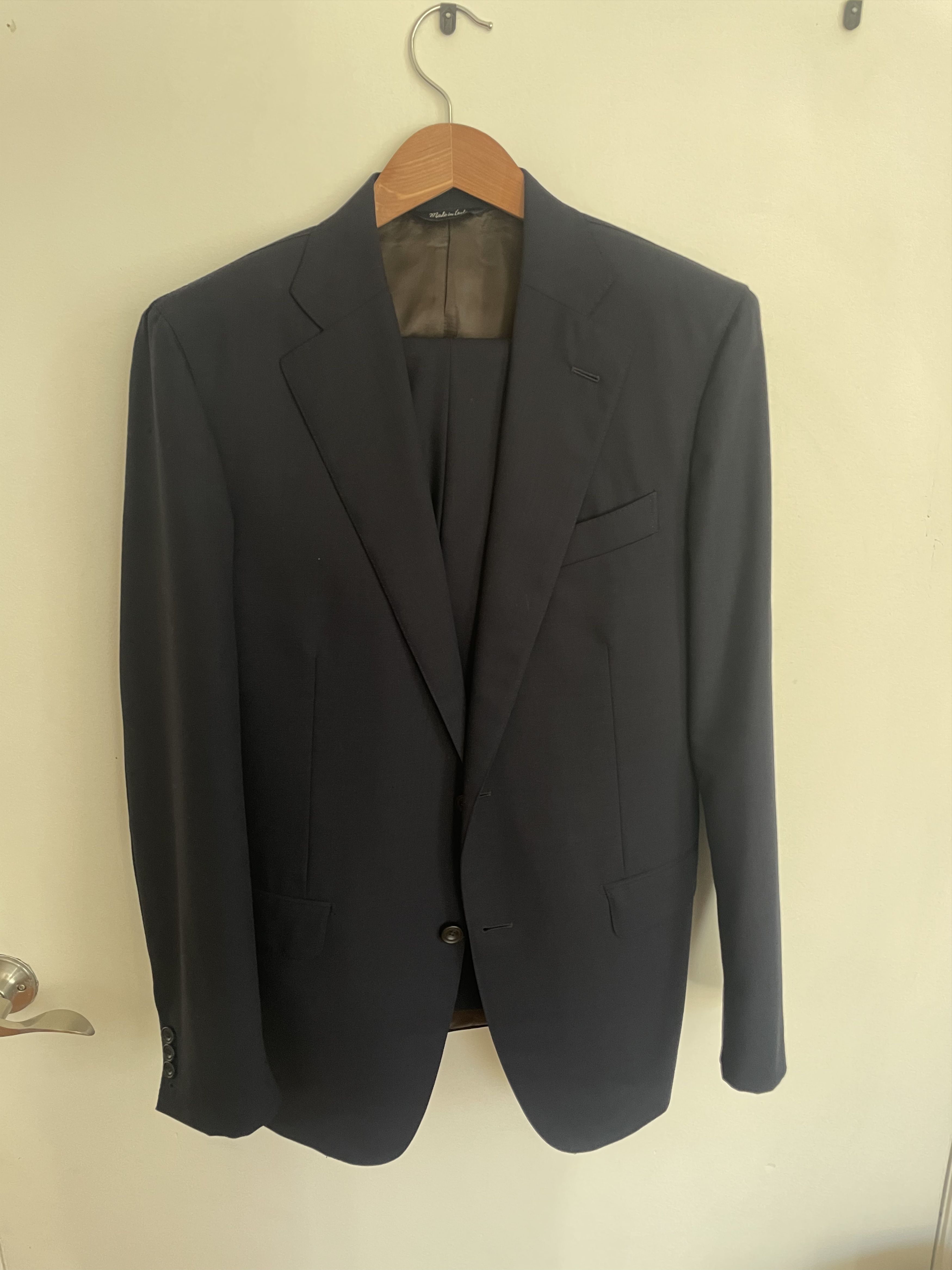 Thom Sweeney Navy Loro Piana Unity Suit Size 38R - 1 Thumbnail