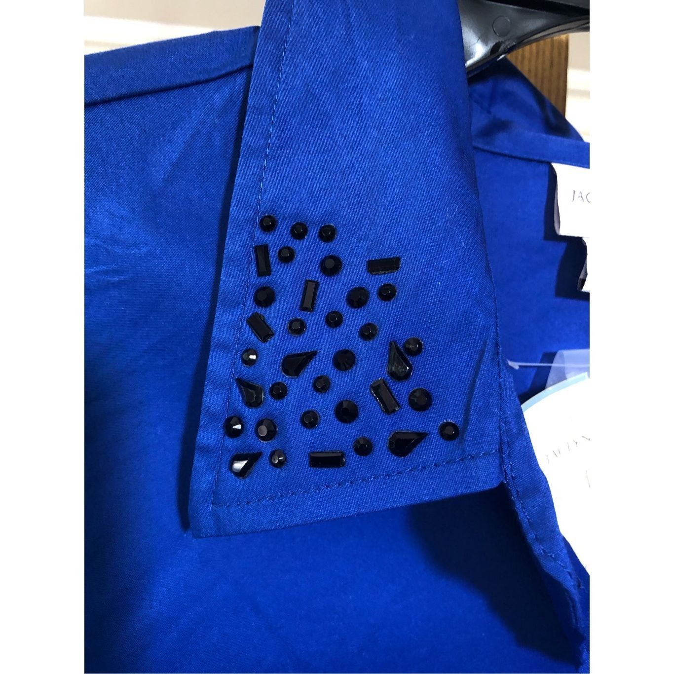 Other Jaclyn Smith Women’s Elegant Blue with Black Rhinestone Coll Size XL / US 12-14 / IT 48-50 - 4 Thumbnail