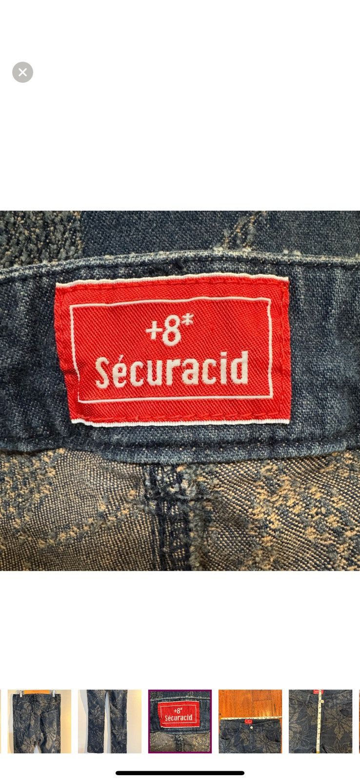 Japanese Brand × Vintage +8 Securacid Japanese Embroidered Flowers Jean, JP LL, US S Size US 30 / EU 46 - 8 Thumbnail