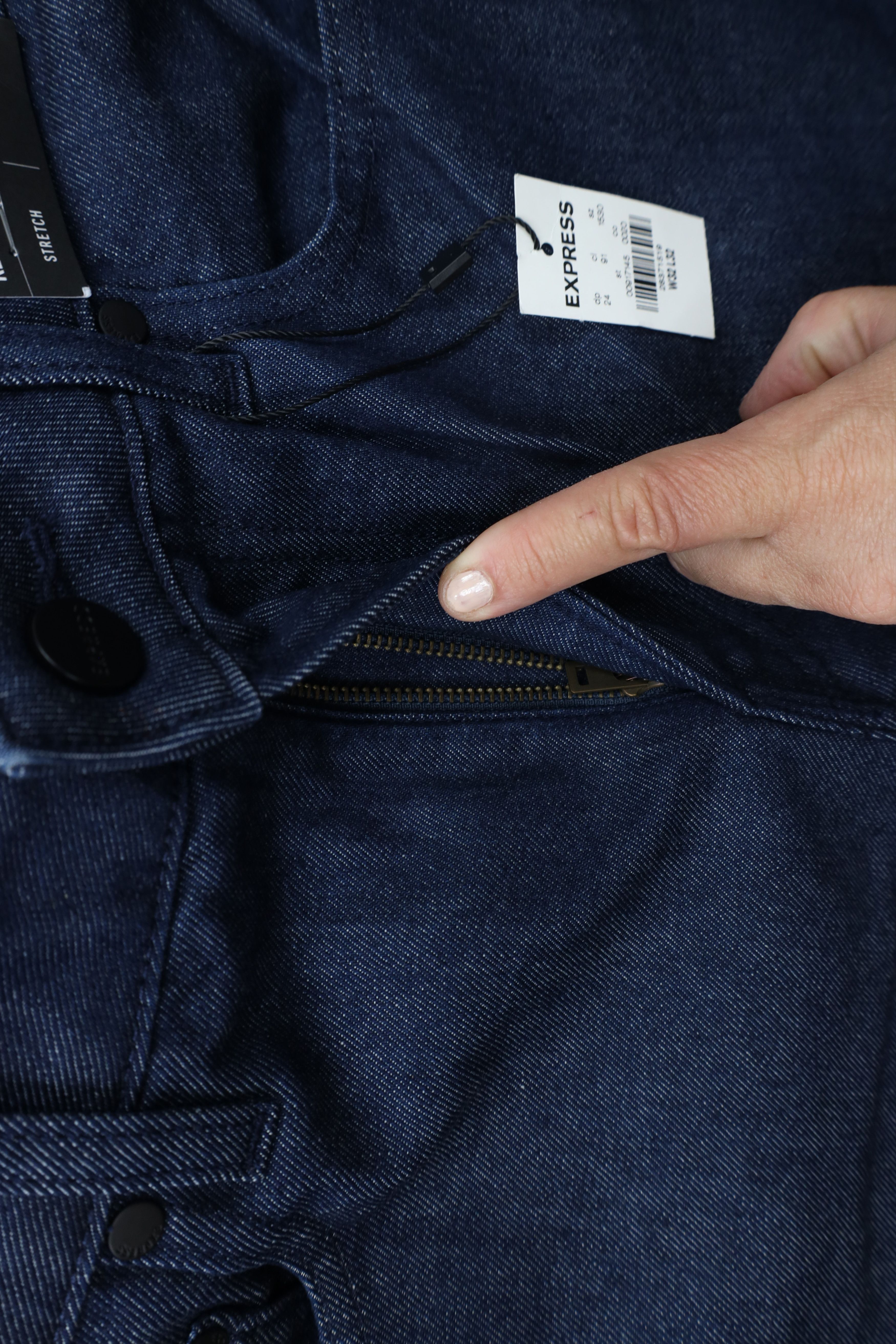 Express × Vintage New Express Relaxed Fit Straight Leg Denim Jeans Blue Size US 32 / EU 48 - 7 Thumbnail
