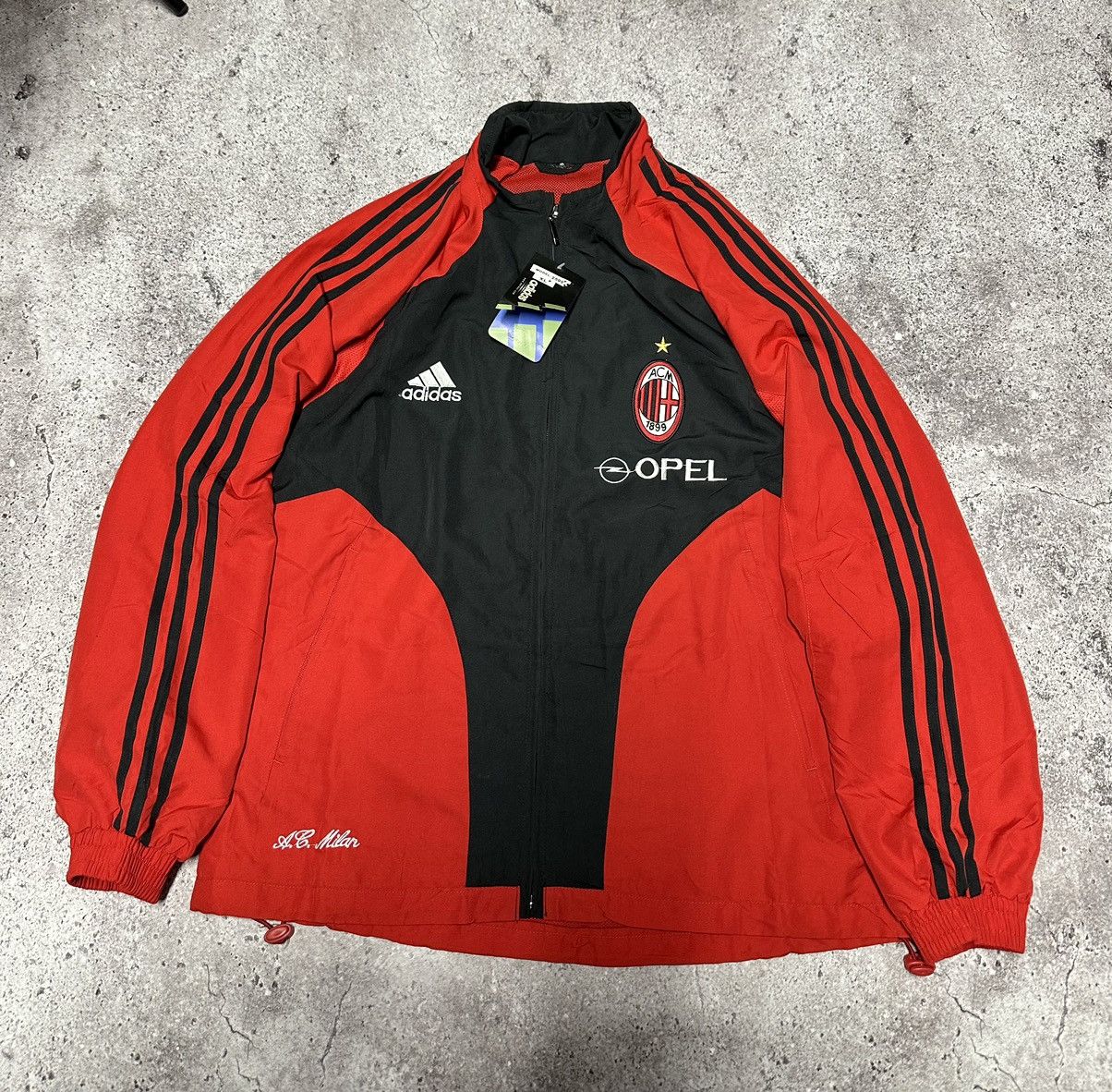 Japanese Brand Vintage Adidas AC Milan 2000s Traning Track Suit Y2K Japan Size US XL / EU 56 / 4 - 4 Thumbnail