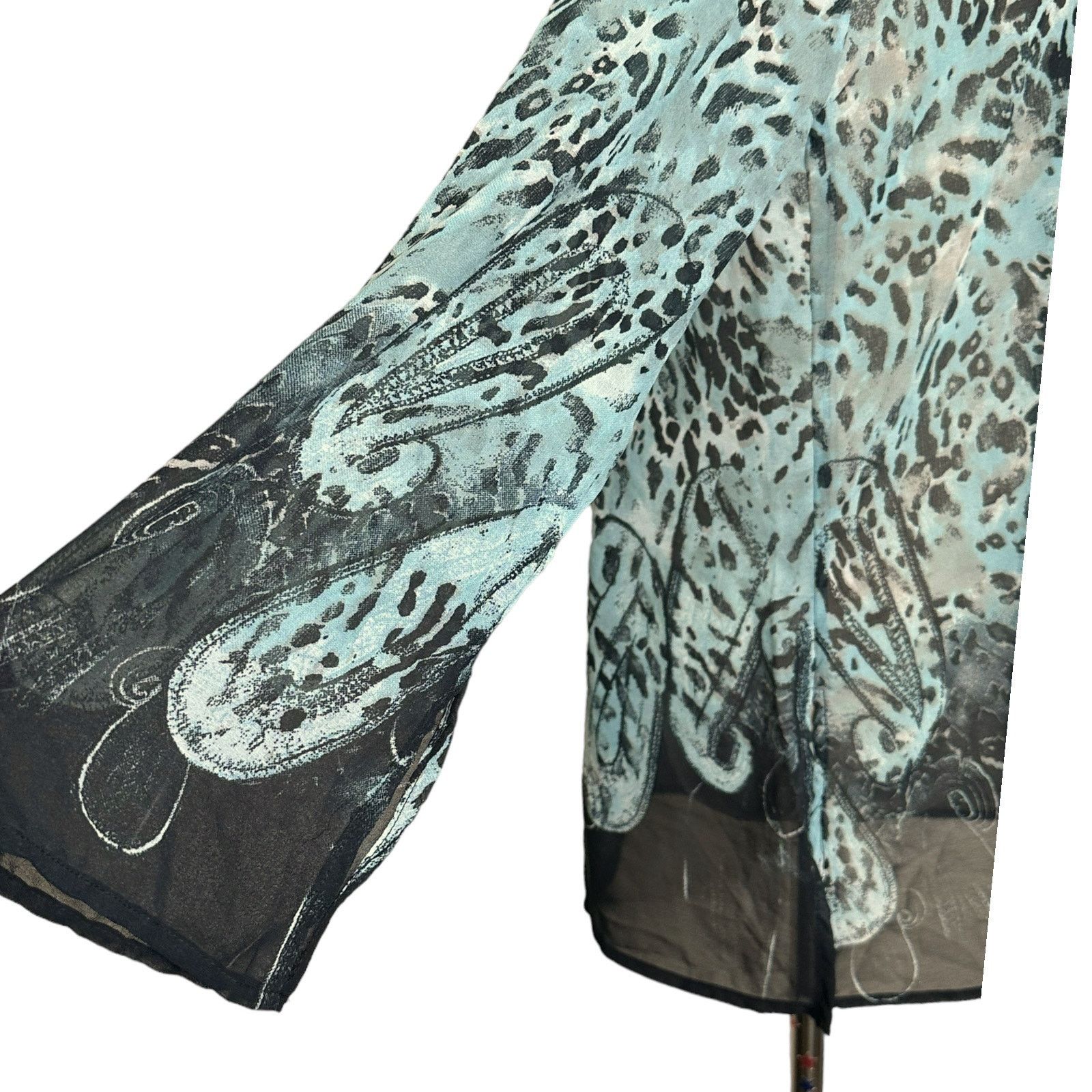 Saks Fifth Avenue Saks Fifth Avenue animal print sheer sequin tunic size Small Size S / US 4 / IT 40 - 10 Thumbnail