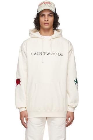 Saintwoods Saintwoods Off-white hoodie Size US XL / EU 56 / 4 - 1 Thumbnail