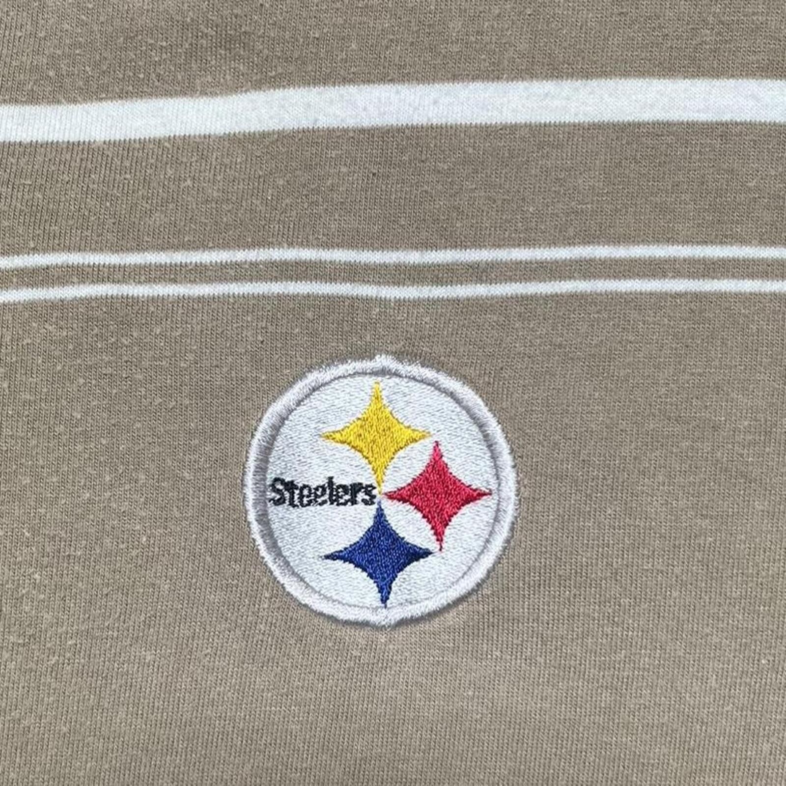 Other Pittsburgh Steelers Antigua Striped Polo Shirt Size Large Size US L / EU 52-54 / 3 - 3 Thumbnail