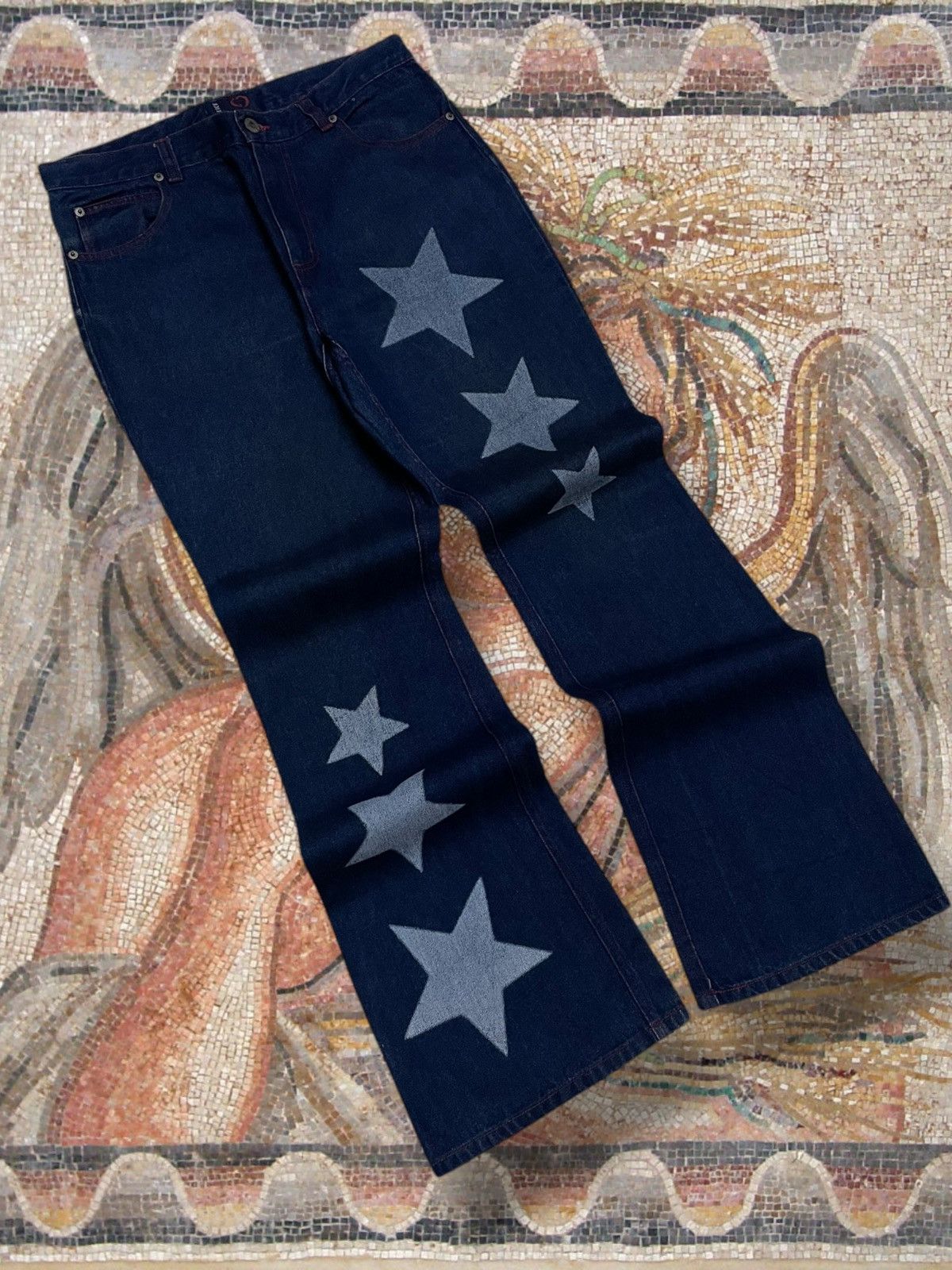 Hysteric Glamour Vintage 1990s Japan Designer QUICK Pop Star Flared Denim Size US 30 / EU 46 - 2 Thumbnail