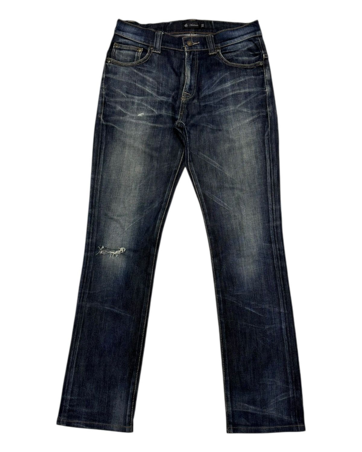 14th Addiction × Isamu Katayama Backlash × KMRii Audience Japan Denim Clawmark Distressed Denim jeans Size US 30 / EU 46 - 7 Thumbnail