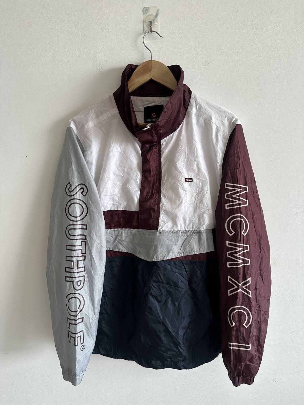 Southpole × Vintage Vintage Y2K Southpole Light Jacket Windbreaker Spellout Rare Size US L / EU 52-54 / 3 - 1 Thumbnail