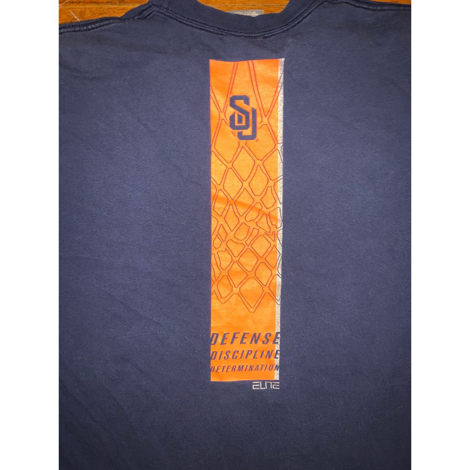 Nike × Vintage Nike Syracuse Elite Basketball Tee XL Navy Blue Team Nike Size US XL / EU 56 / 4 - 8 Thumbnail