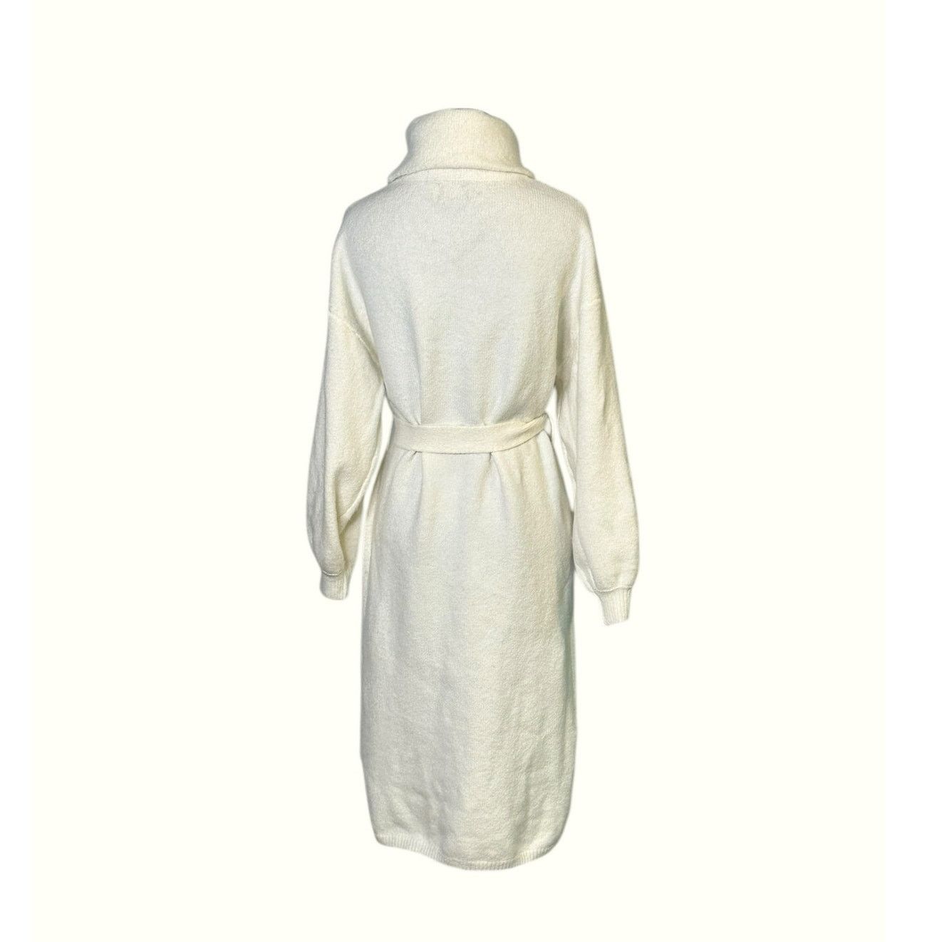 Asos ASOS DESIGN knitted tie waist roll neck midi dress size 2P Size XS / US 0-2 / IT 36-38 - 2 Thumbnail